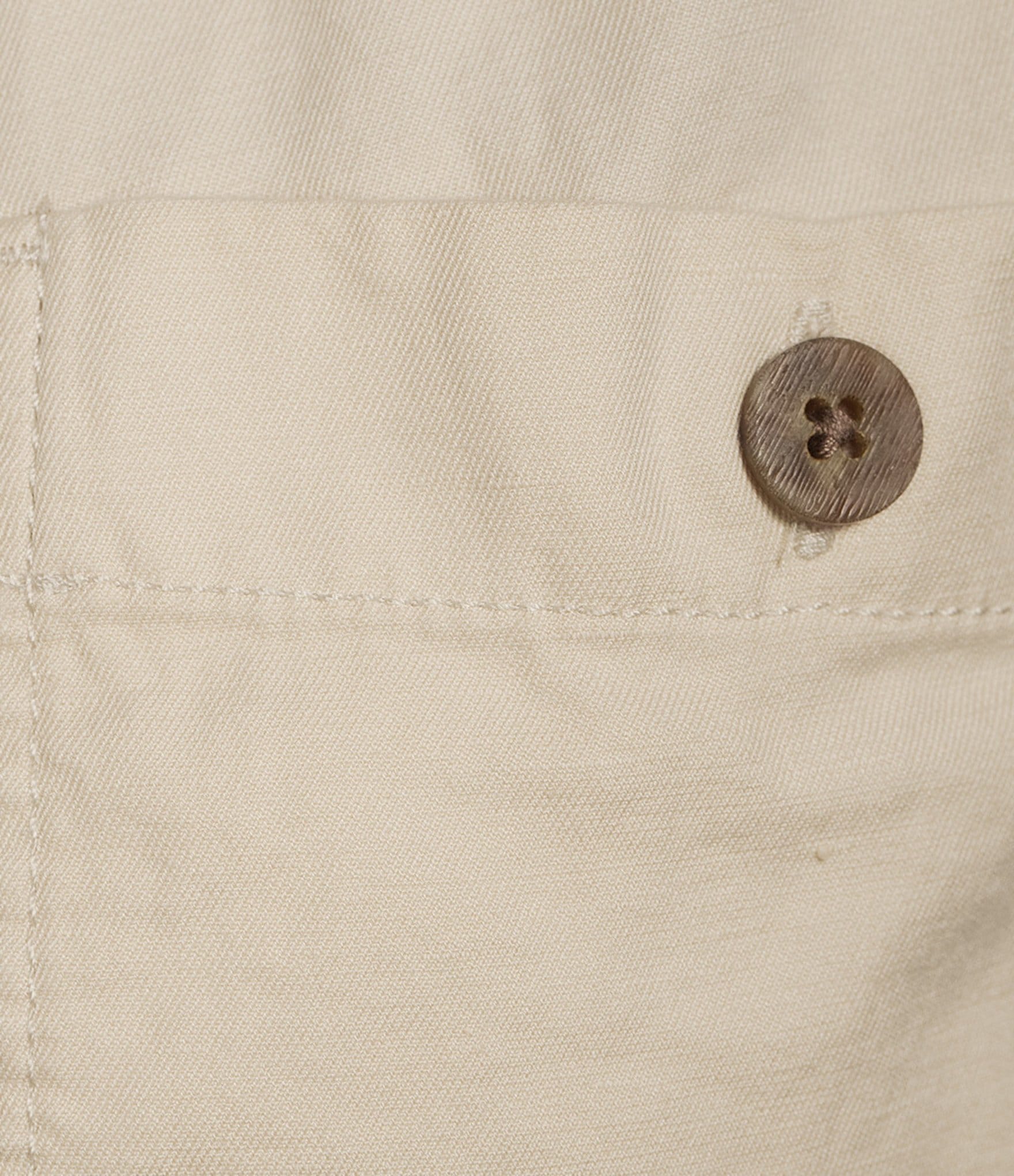 Caribbean Solid Texture 8#double; Inseam Linen Blend Shorts