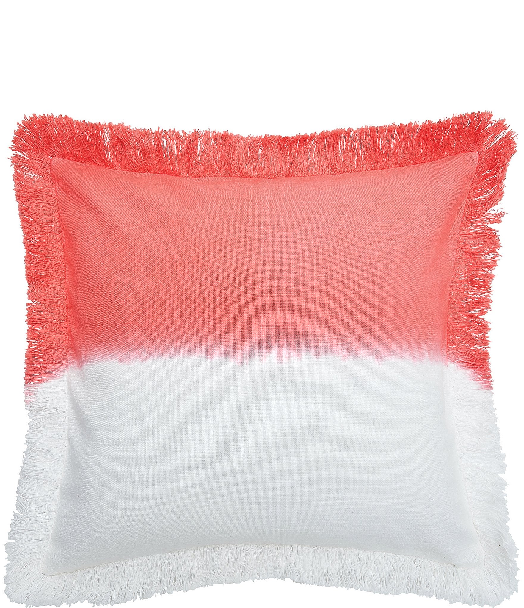 carol & frank Aster Ombre Dip Dye Two-Tone Decorative Throw Pillow