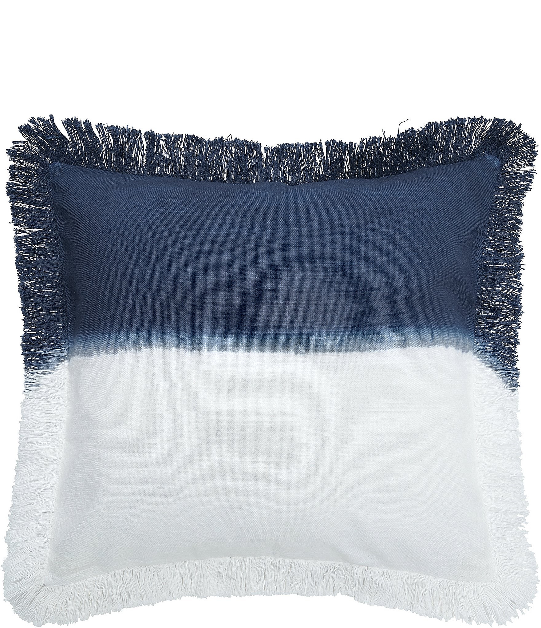 carol & frank Aster Ombre Dip Dye Two-Tone Decorative Throw Pillow