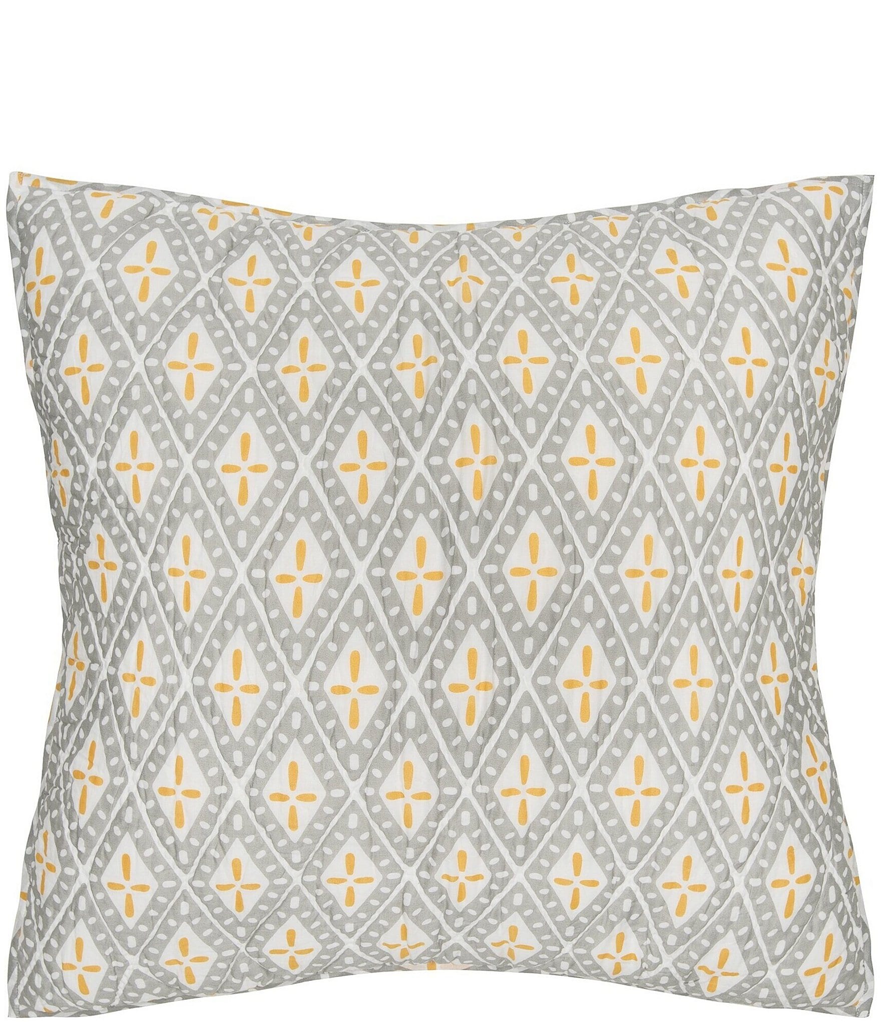carol & frank Liam Diamond Pattern Cotton Voile Euro Sham