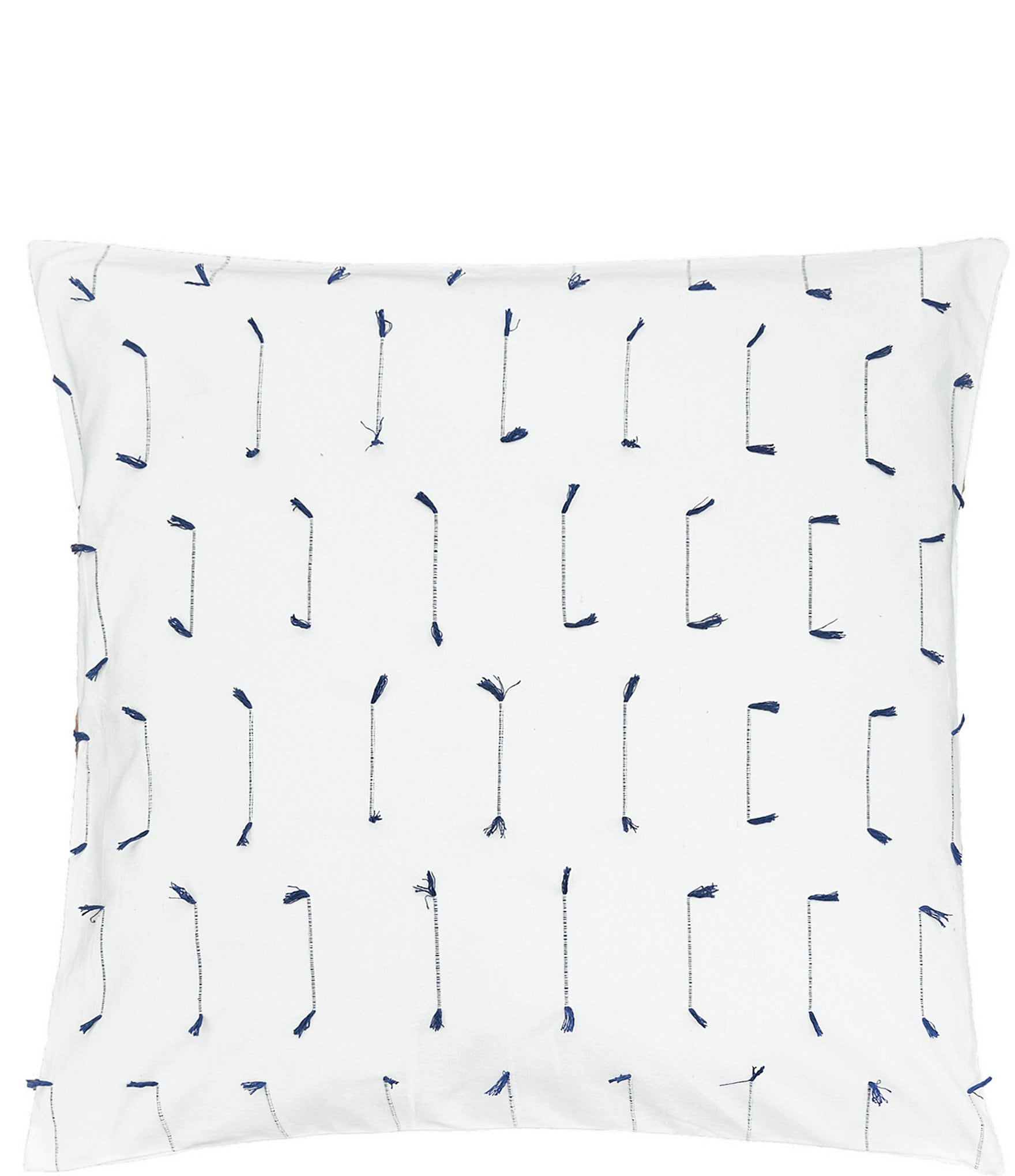carol & frank Mel Indigo Dobby Weave Euro Sham