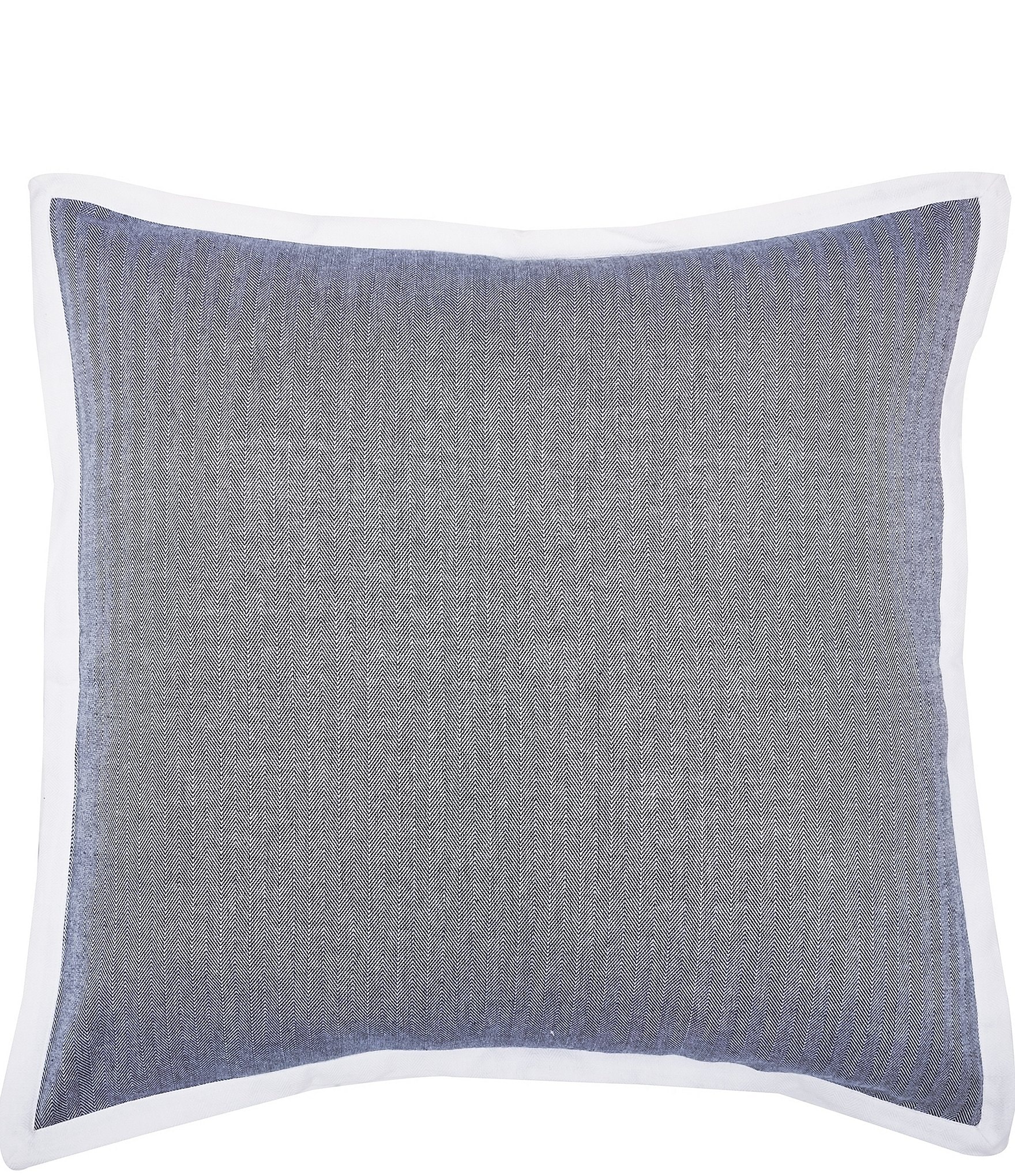 carol & frank Roscoe Yarn-Dyed Woven Herringbone Euro Sham