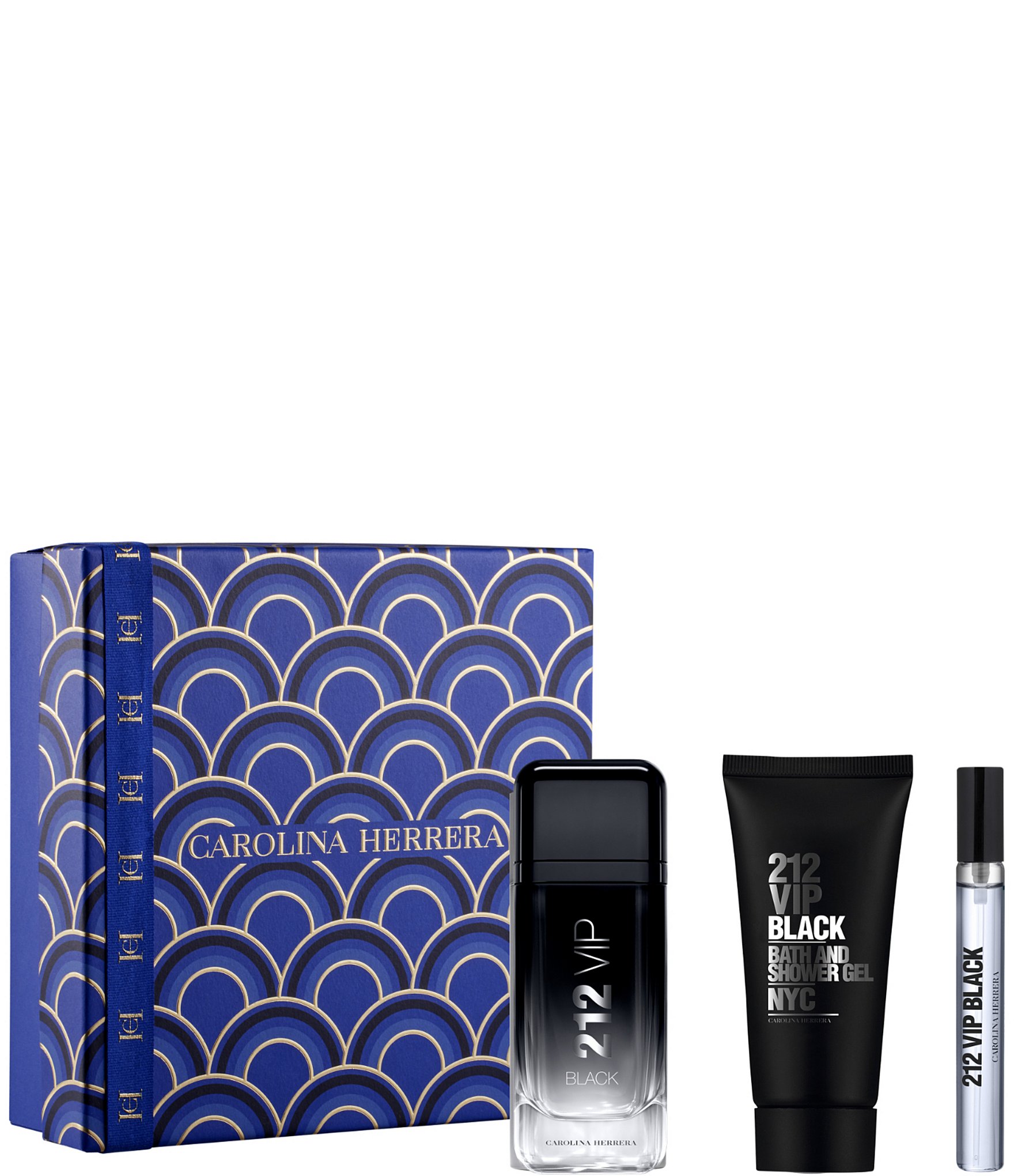 Carolina Herrera 212 VIP Men Eau Parfum Black 3 Piece Gift Set