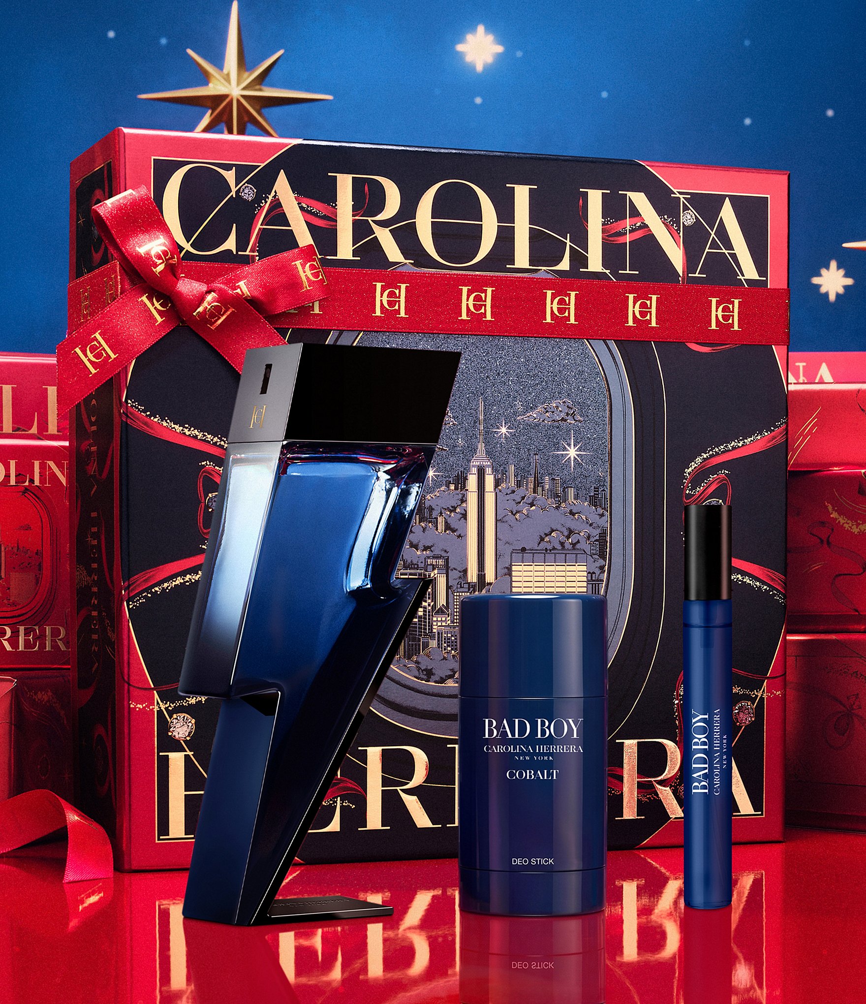 Carolina Herrera Bad Boy Cobalt Eau de Parfum Holiday 3-Piece Gift Set