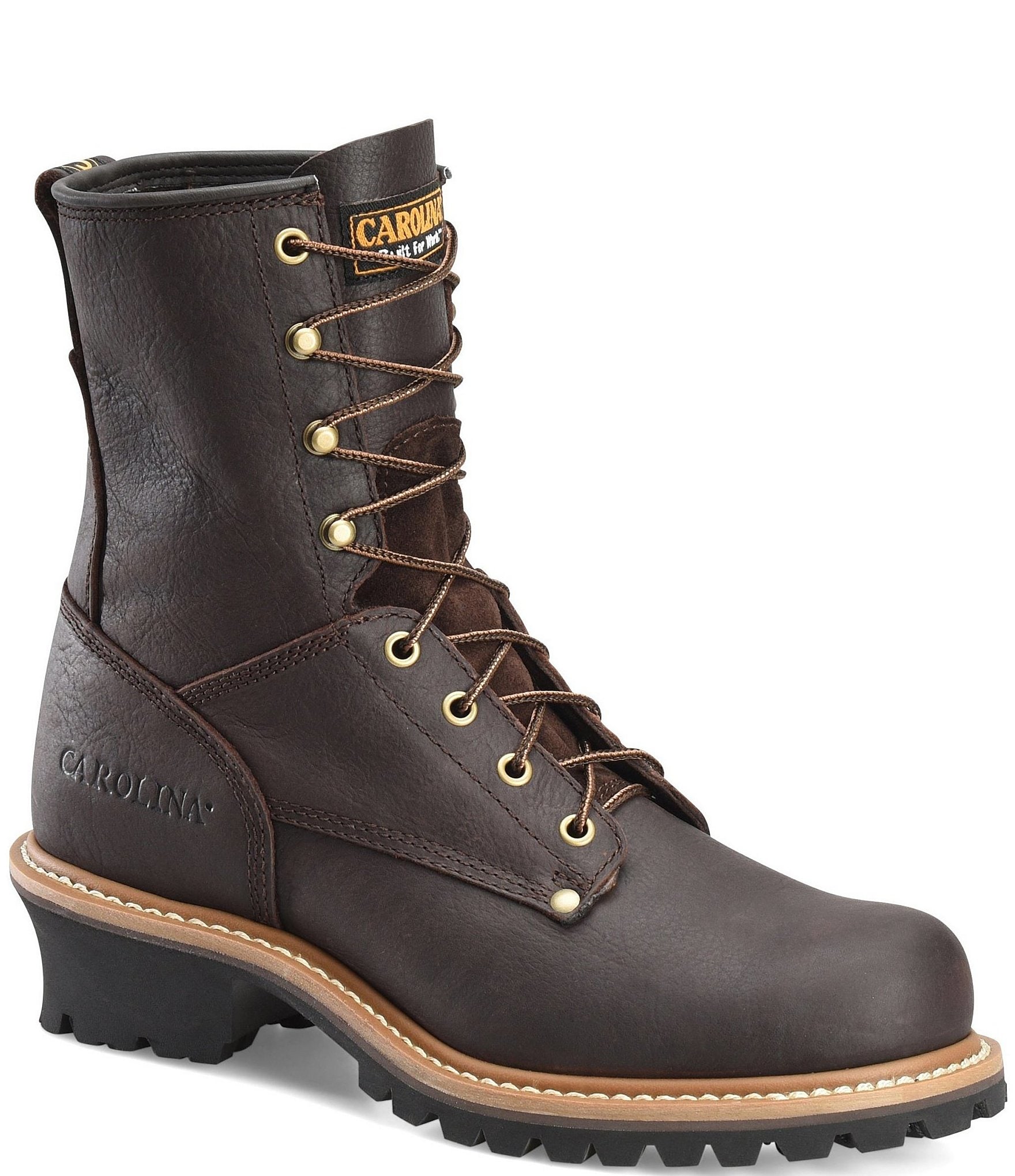 Carolina Men's Waterproof Insulated Steel Toe Logger Boots — Brown ...