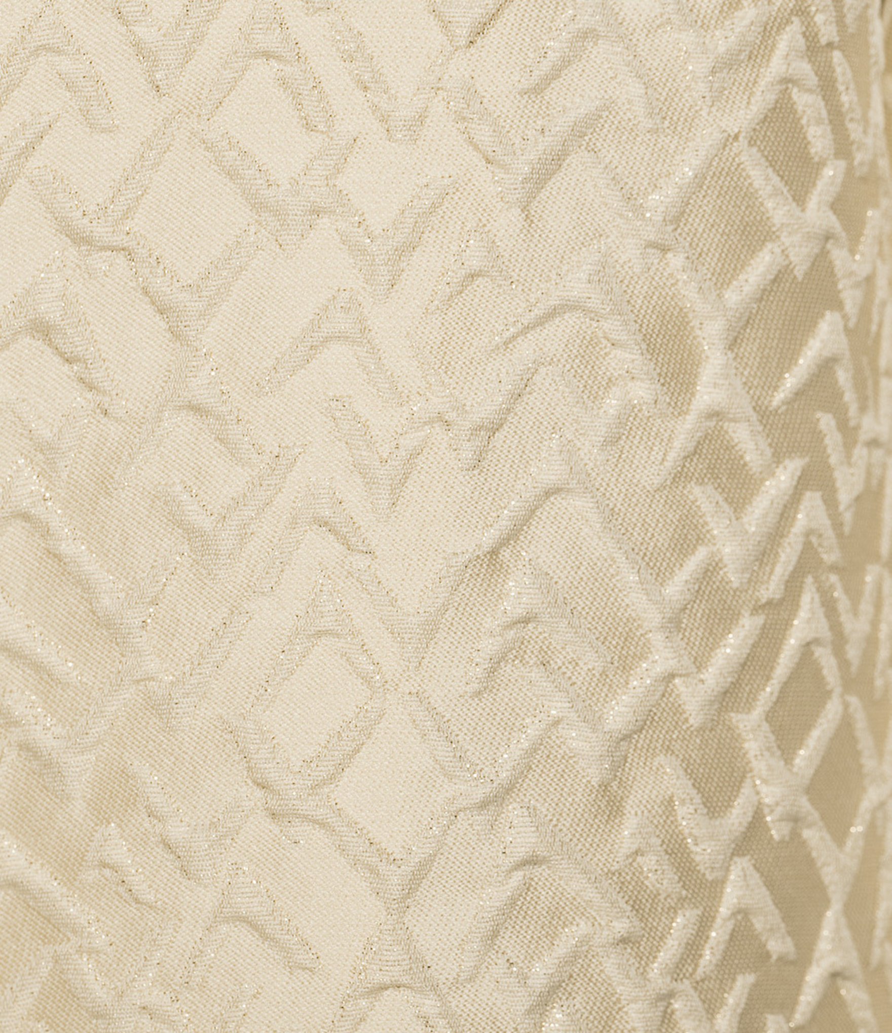 Caroline Rose Shimmering Sands Textured Jacquard Notch Collar Bracelet Sleeve Open-Front Statement Jacket
