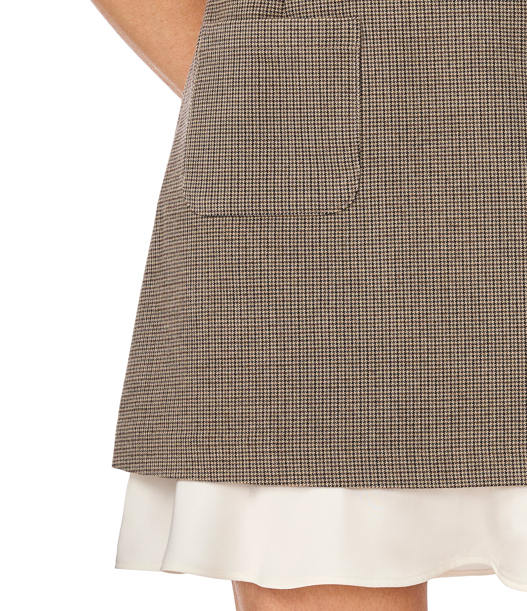 CeCe High Rise Ruffle Slip Mini Skirt