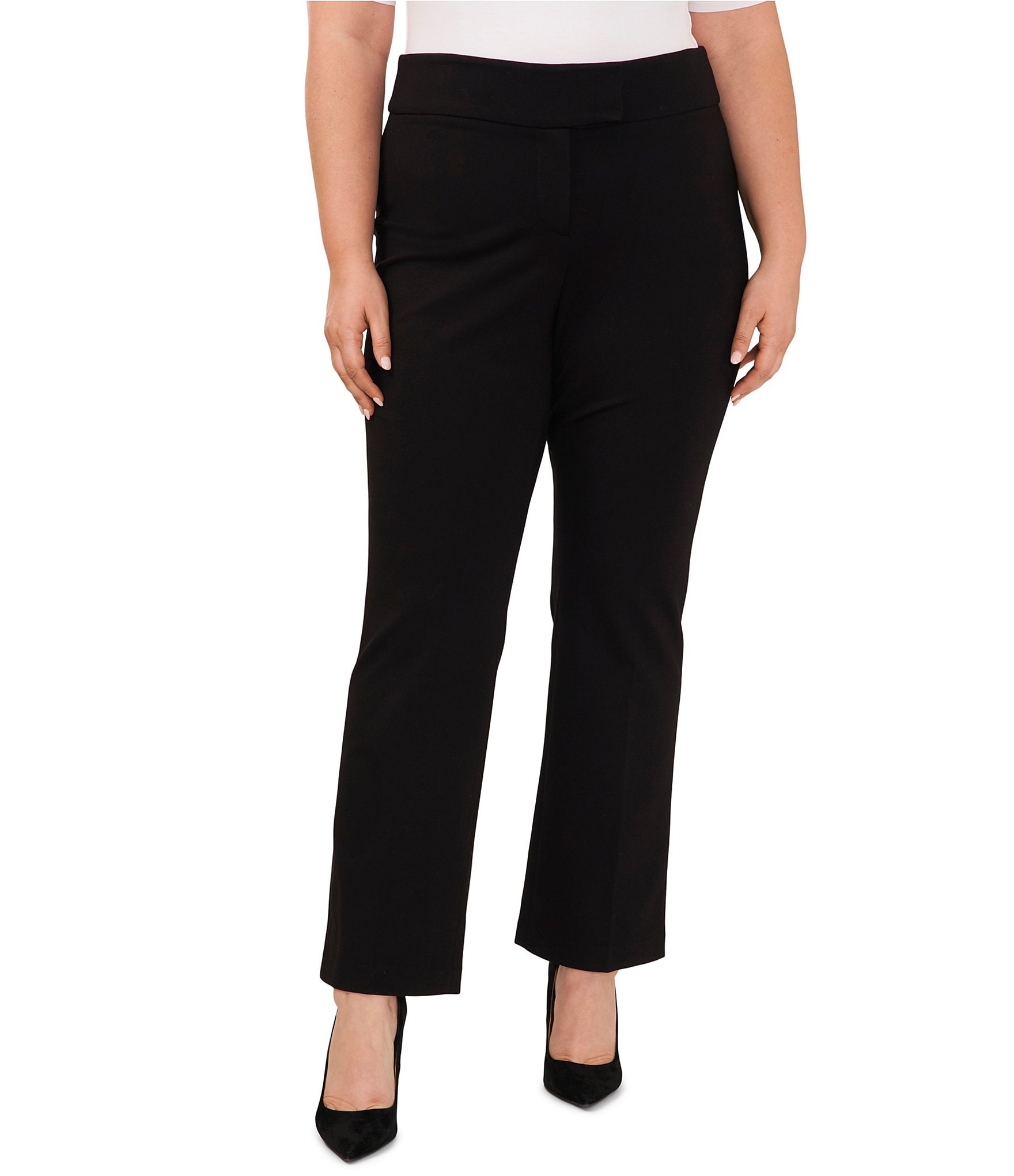 Terra & Sky Women's Plus Size Denim Pull On Straight Leg Jean (Black,  0X(14W)) at  Women's Jeans store