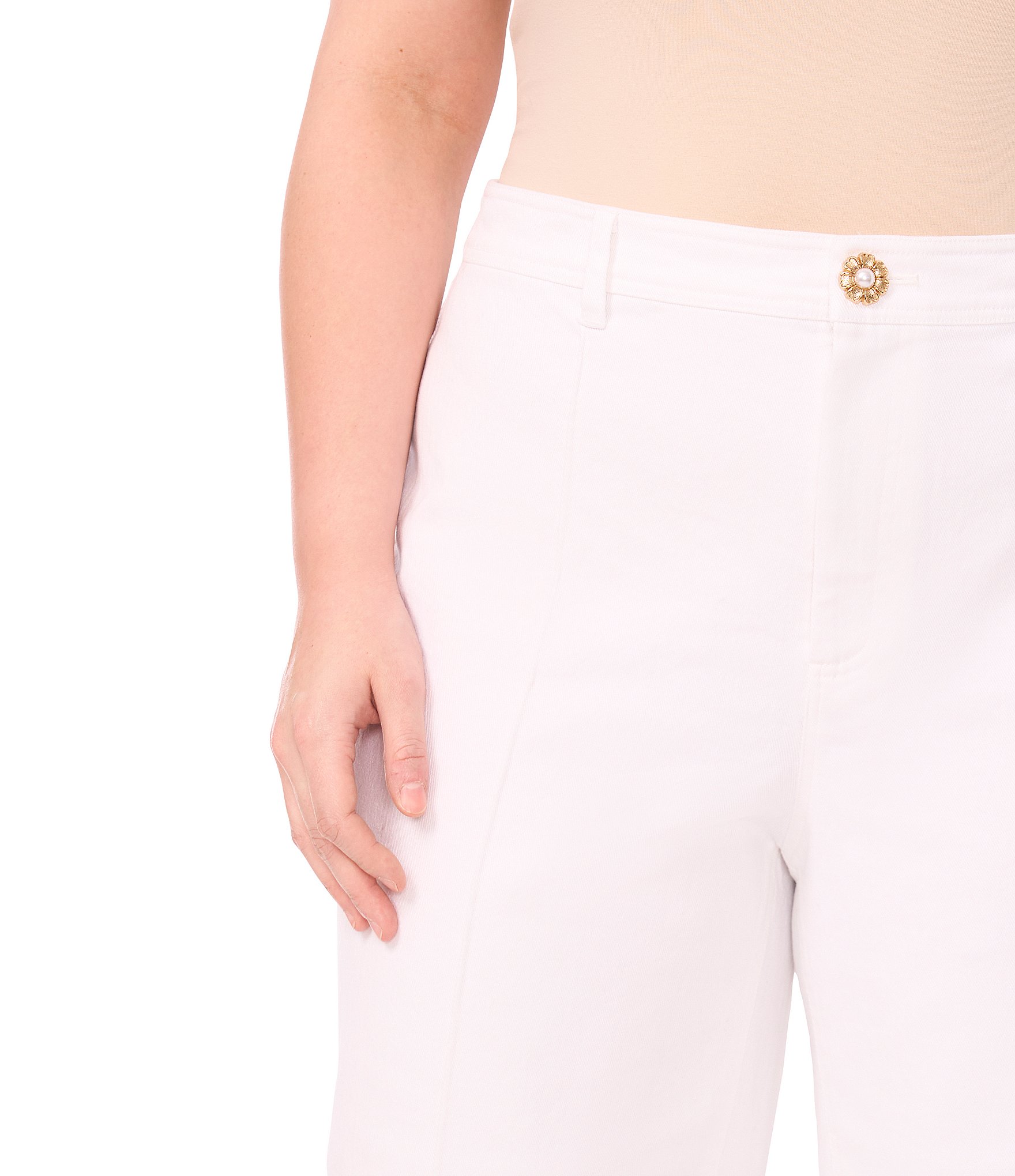 CeCe Plus Size Stretch Denim Wide Leg Jeans