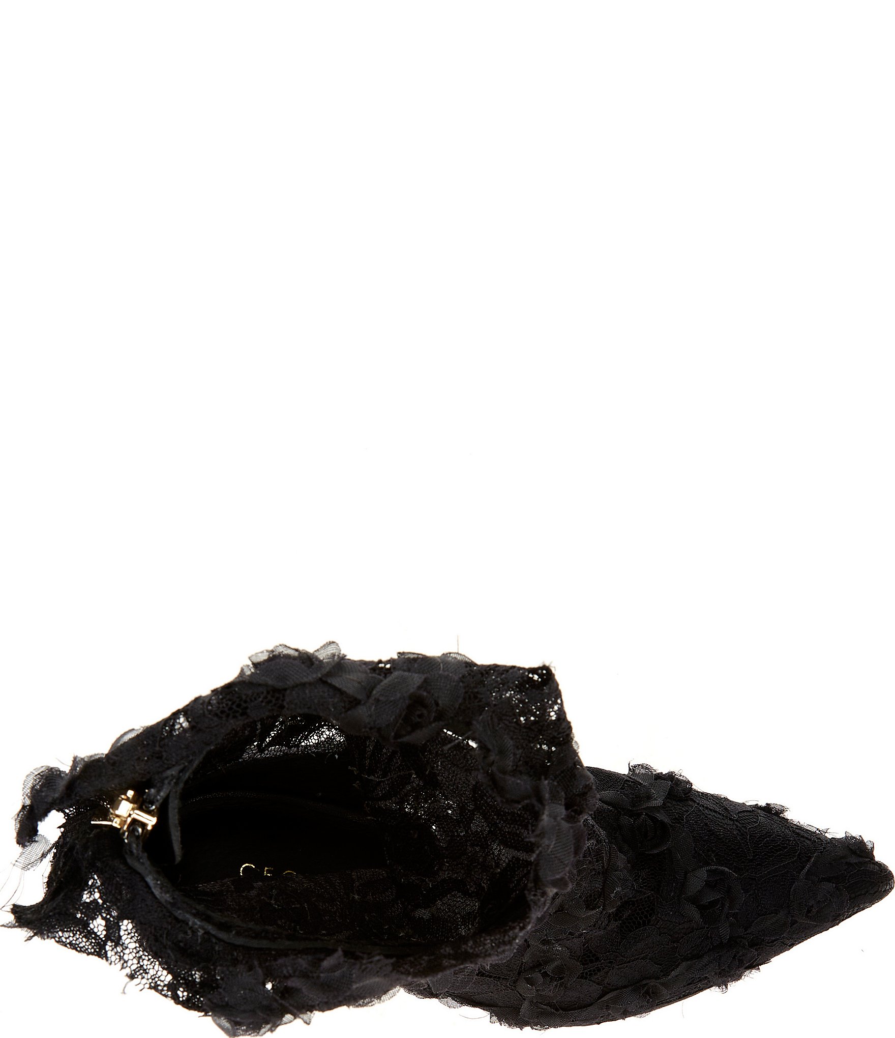 Cecelia New York Floral Lace Stiletto Heel Booties