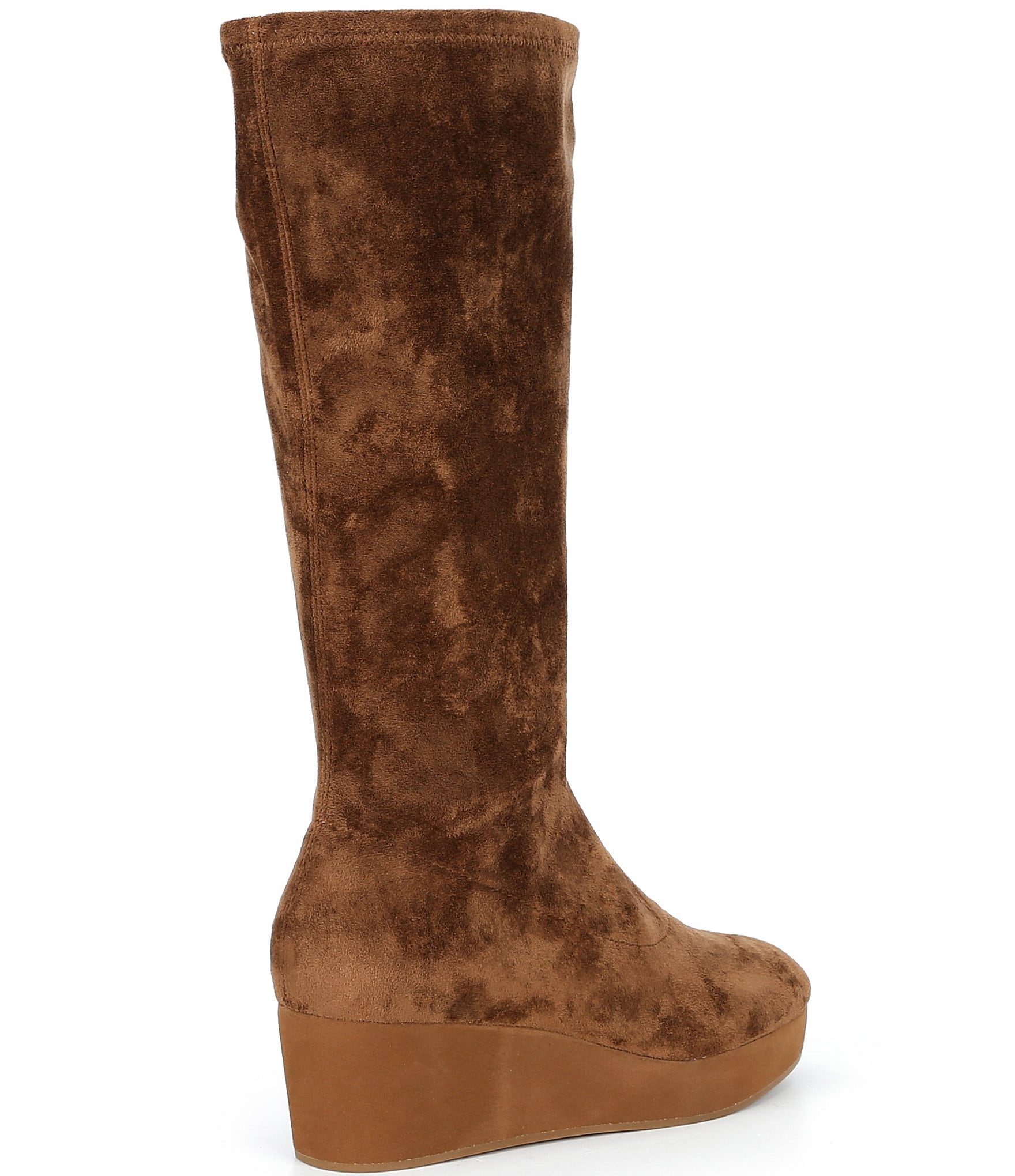 Cecelia New York Gunther Wedge Tall Suede Platform Boots