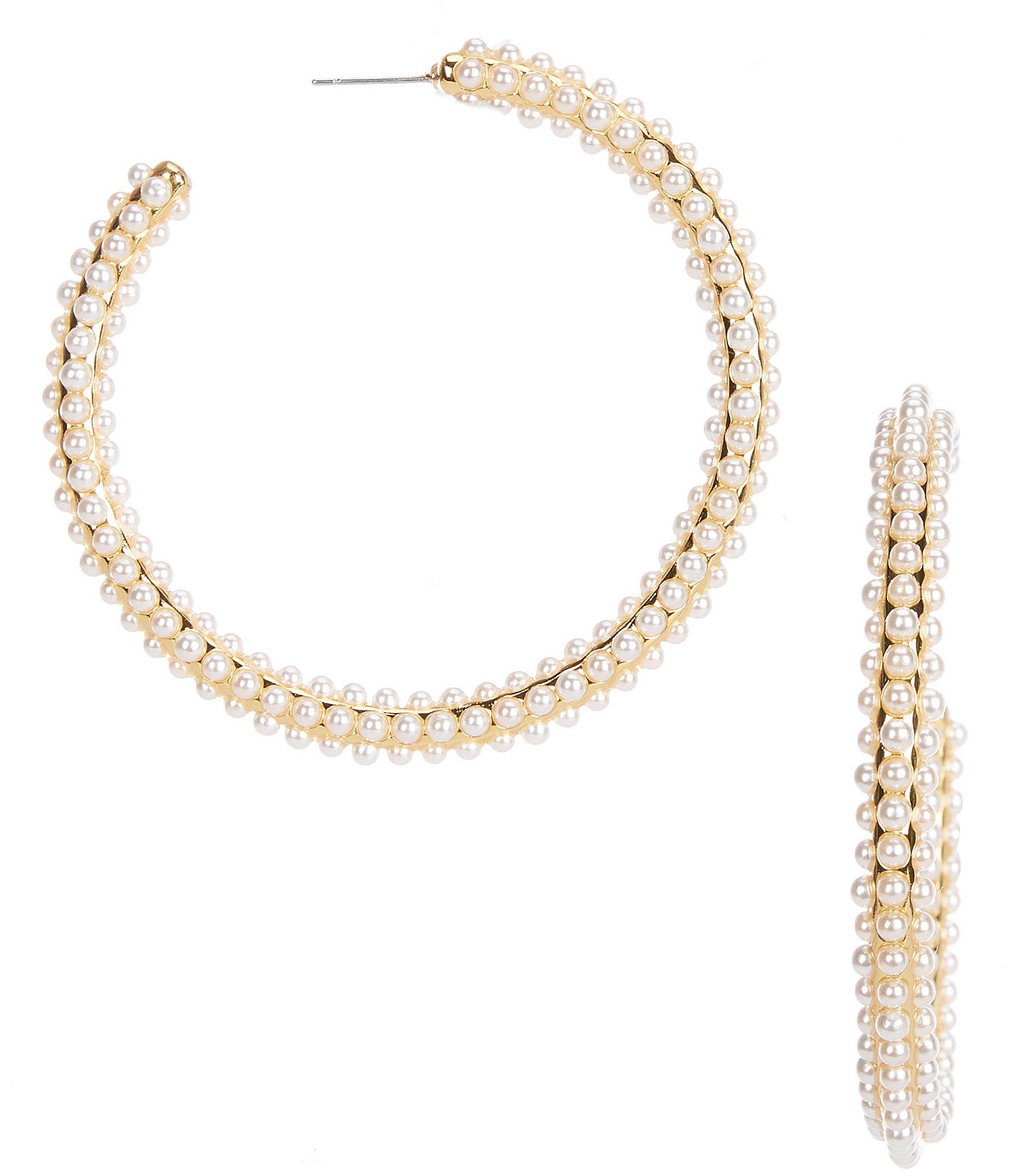 Celeste Starre The Ariel Pearl Hoop Earrings | Dillard's