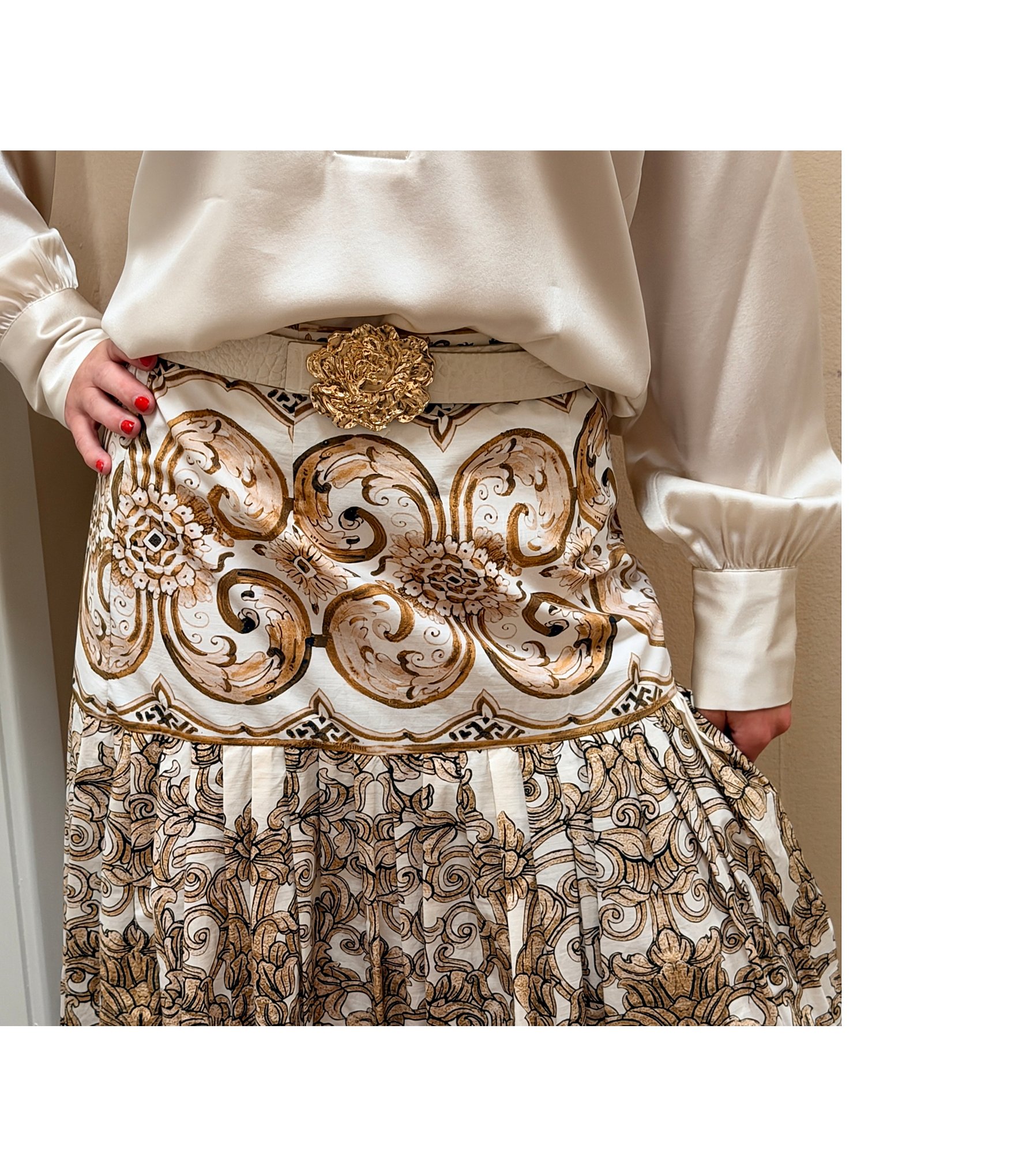 Cesoli Larson Peony Belt Buckle