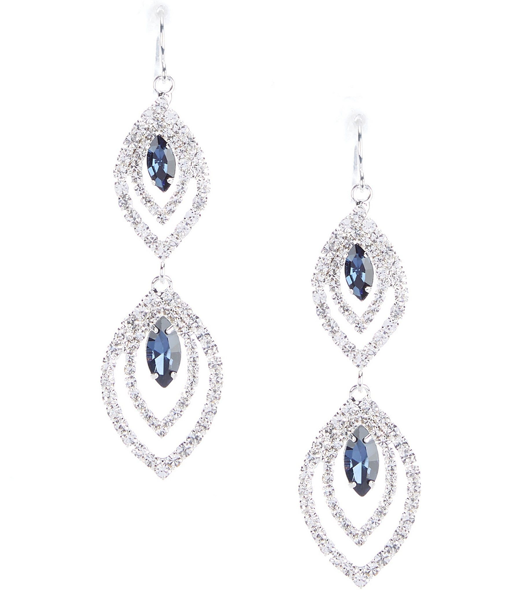 Cezanne Crystal Eyes Chandelier Earrings