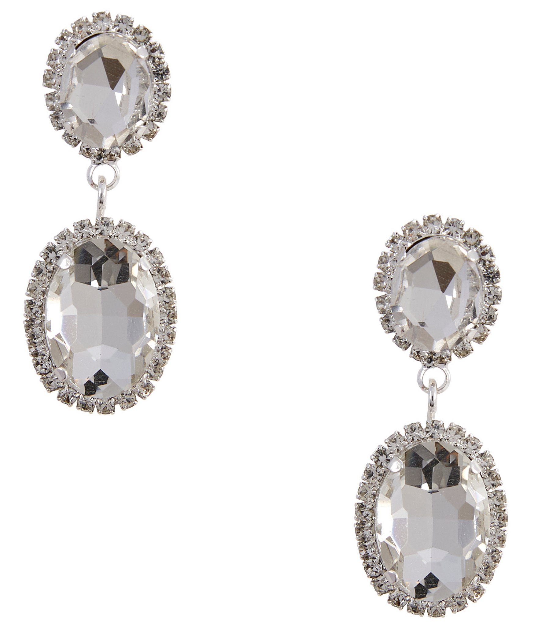 Cezanne Double Oval Drop Earrings
