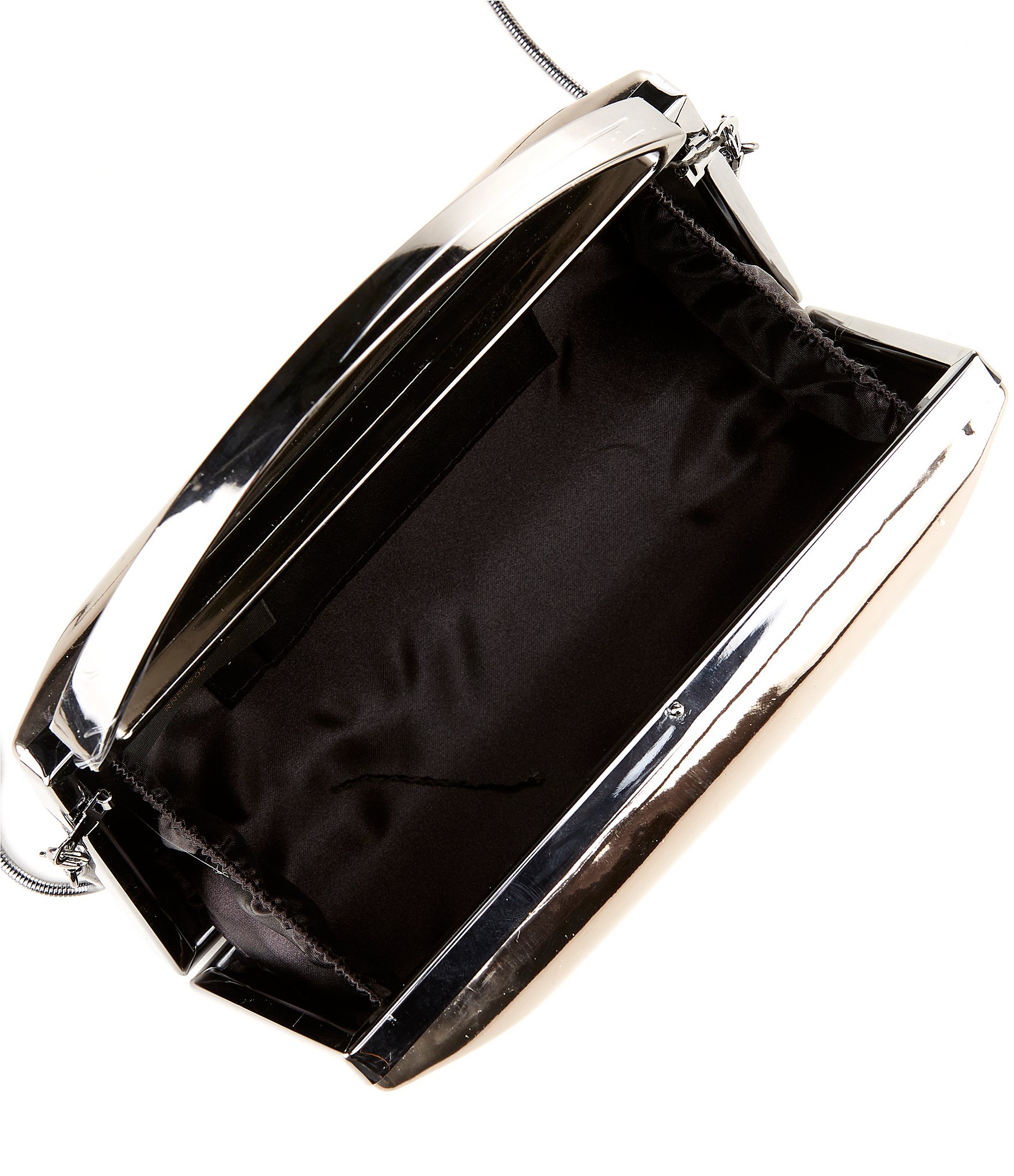 Cezanne Geometric Metallic Tophandle Clutch