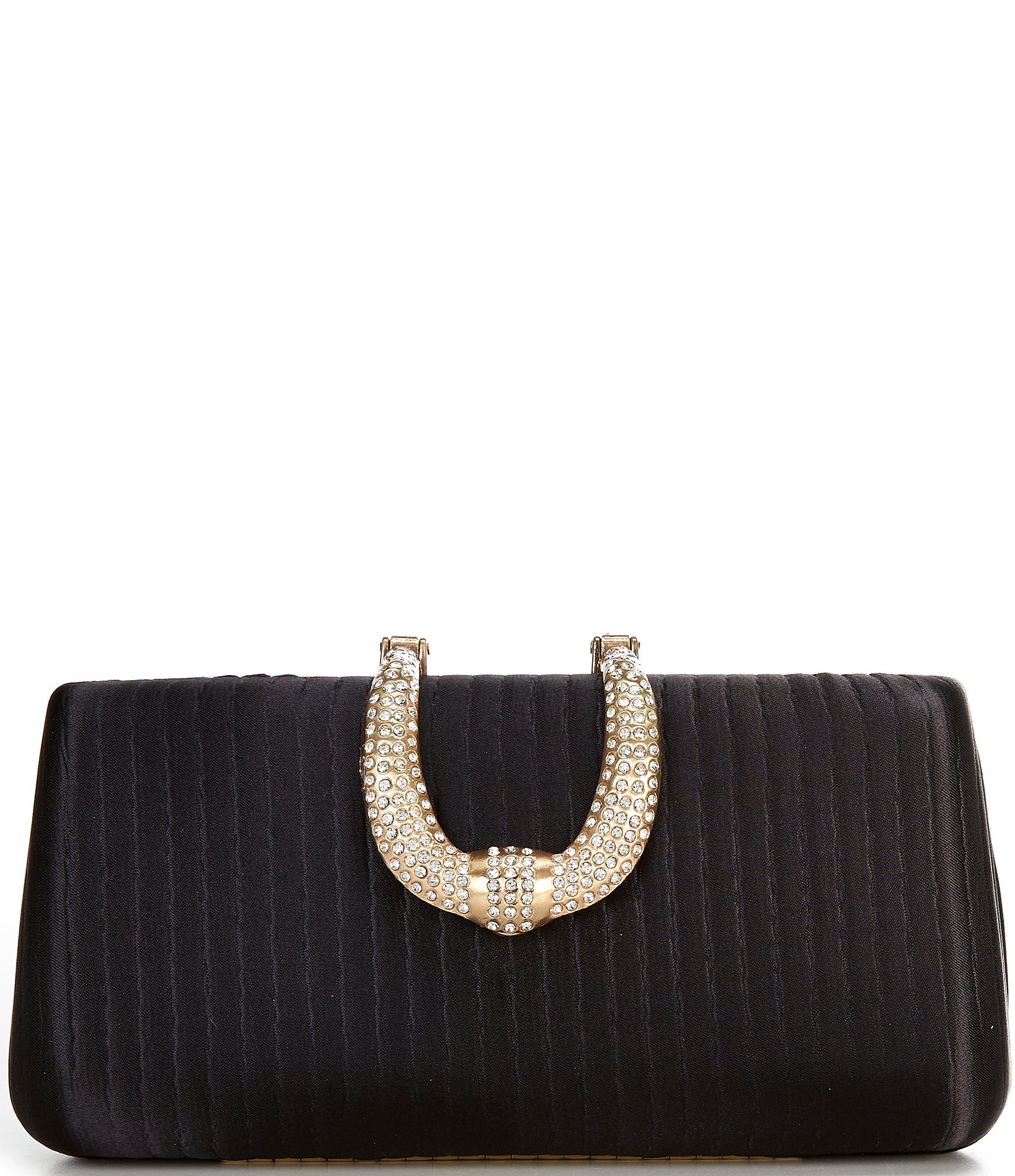 Cezanne Horseshoe Pleated Minaudiere Bag