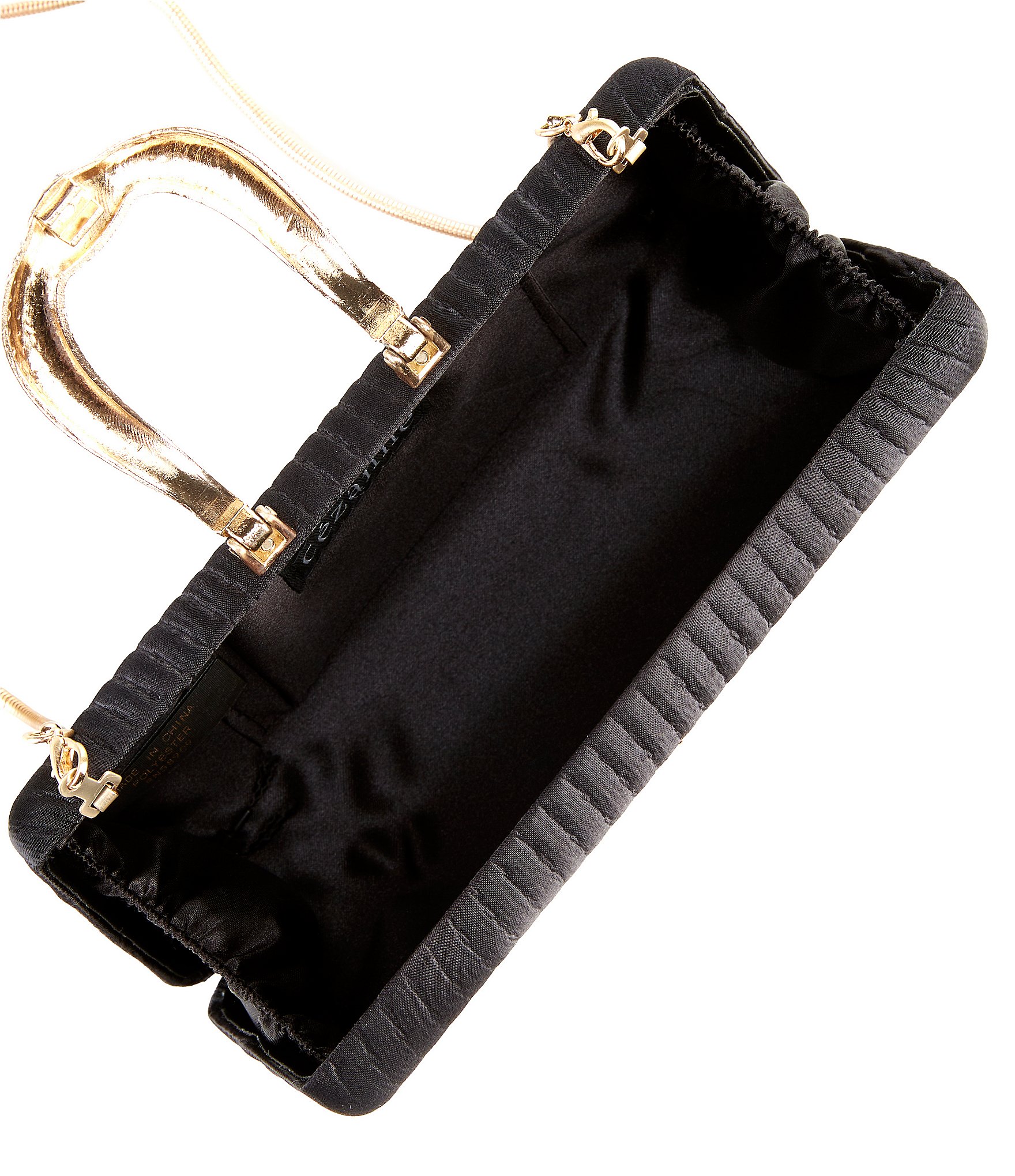 Cezanne Horseshoe Pleated Minaudiere Bag