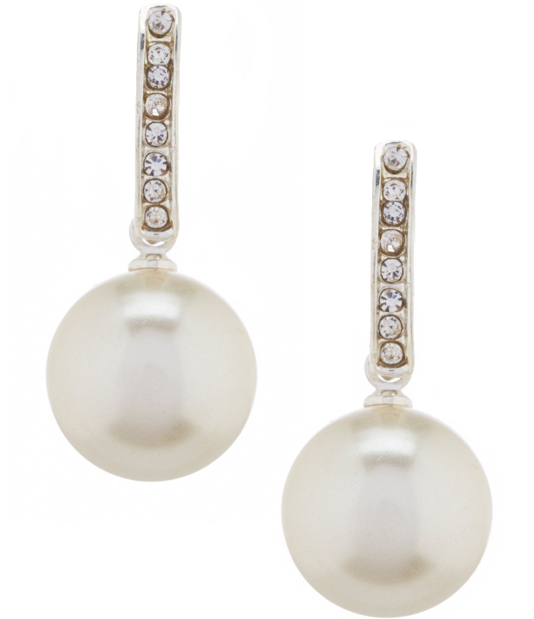 Cezanne Pearl Pave Crystal Drop Earrings