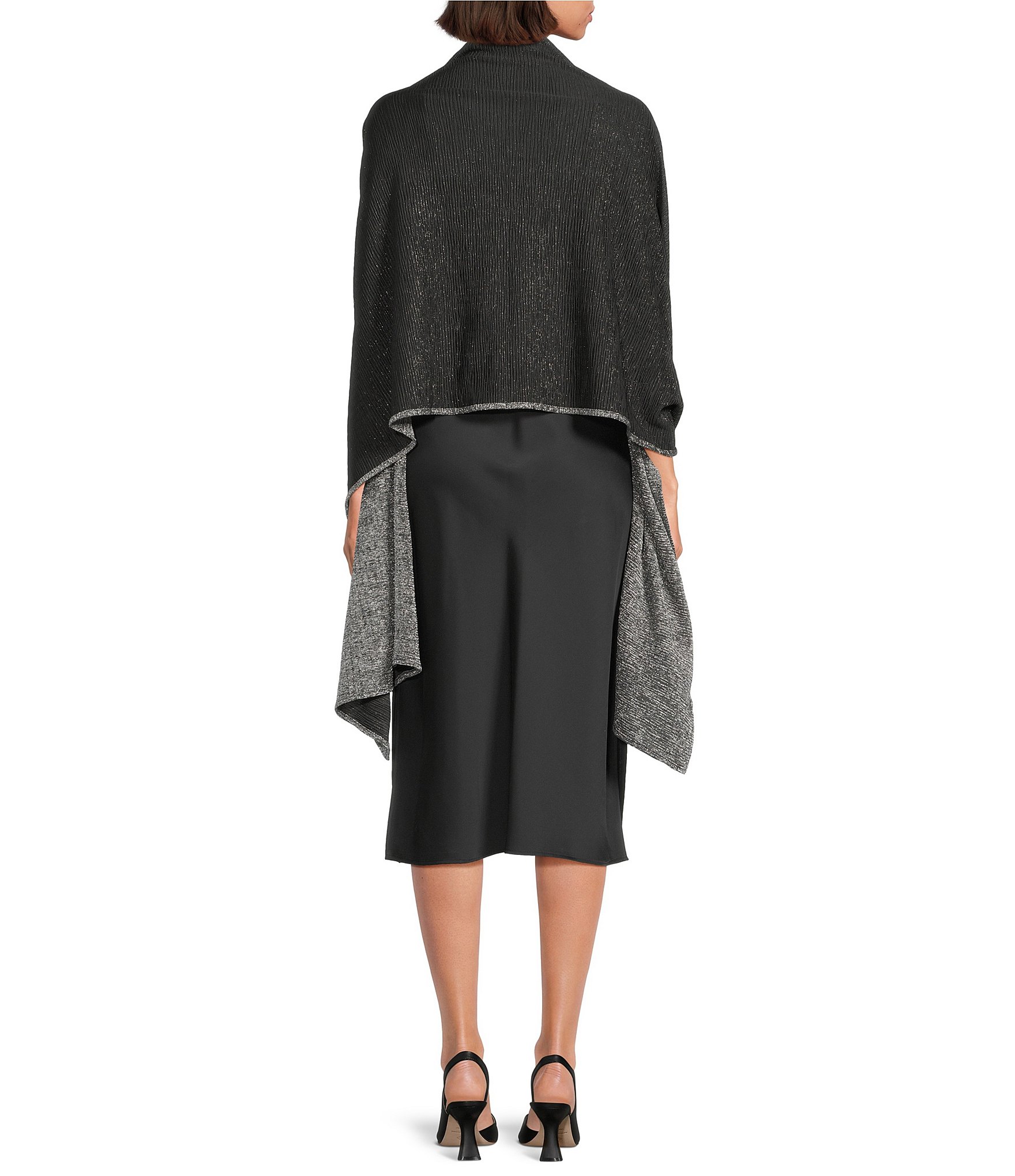 Cezanne Pleated Double Sided Evening Wrap