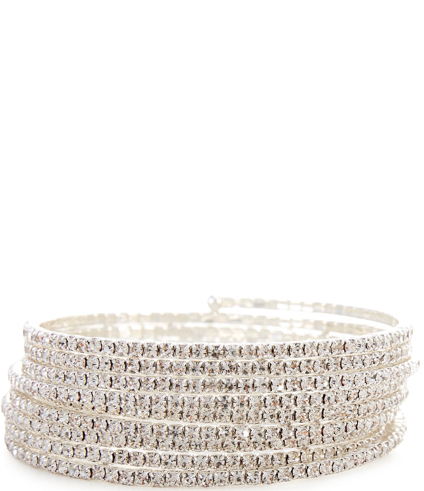 Cezanne Rhinestone Coil Bracelet