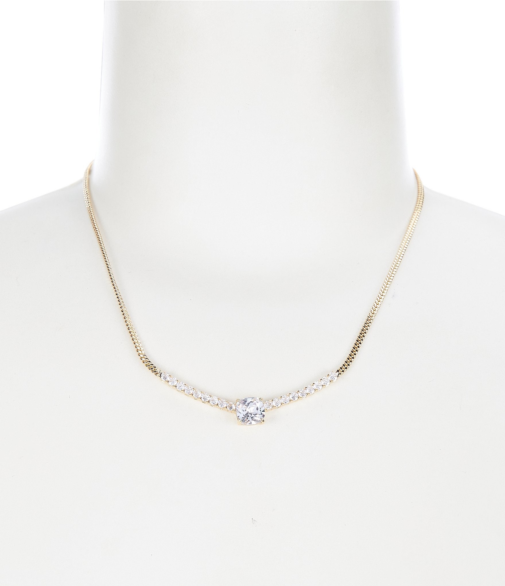 Cezanne Rhinestone Crystal CZ Collar Necklace