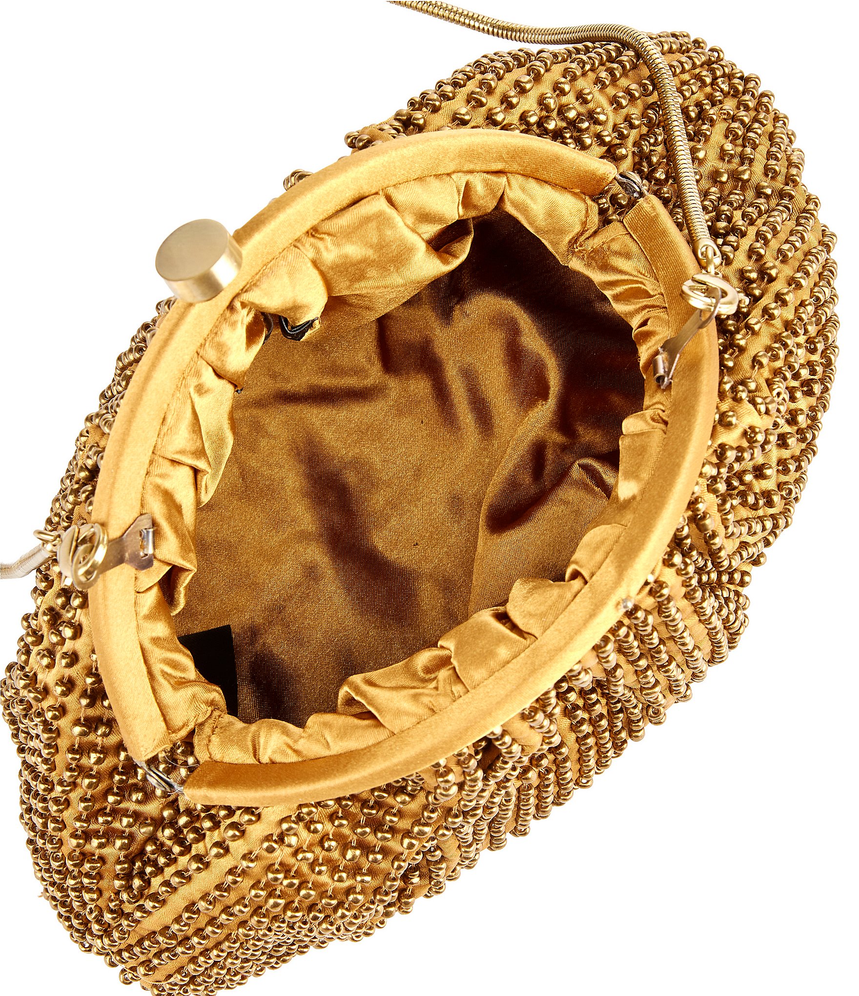Cezanne Slinky Bead Kisslock Minaudiere Clutch