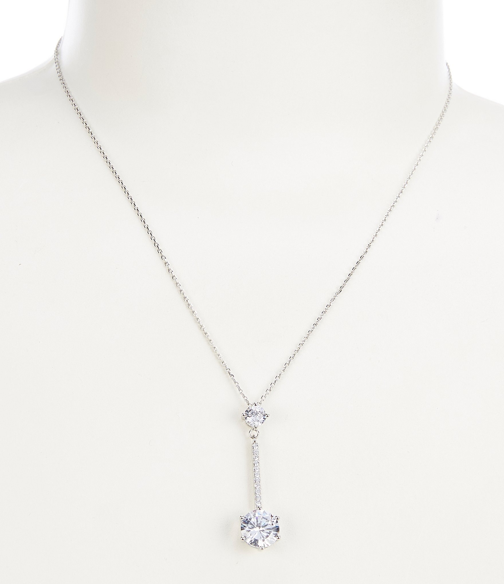 Cezanne Y Drop Crystal Pendant Necklace