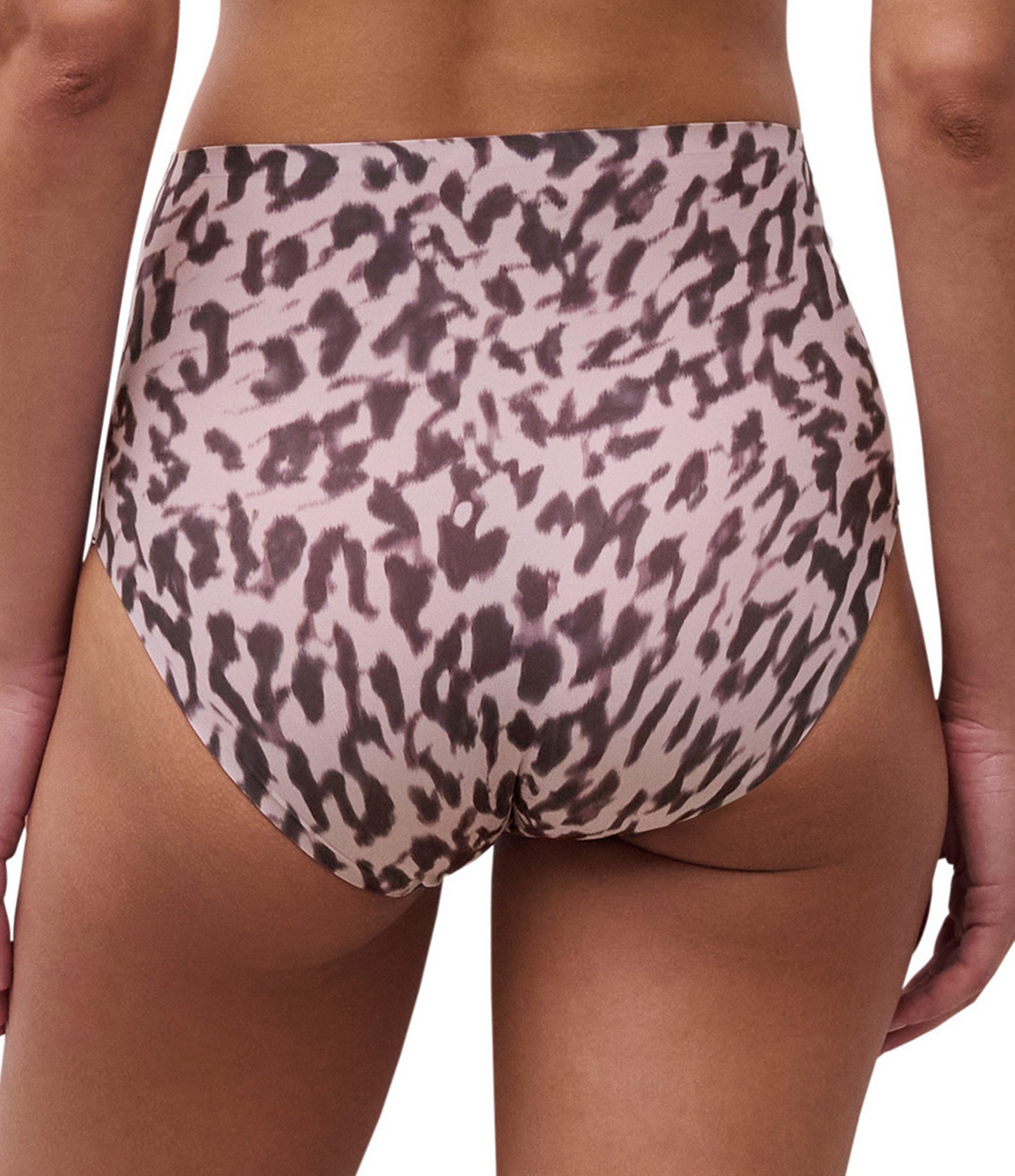 Chantelle Blurry Panther Print Soft Stretch High Waisted Brief Panty