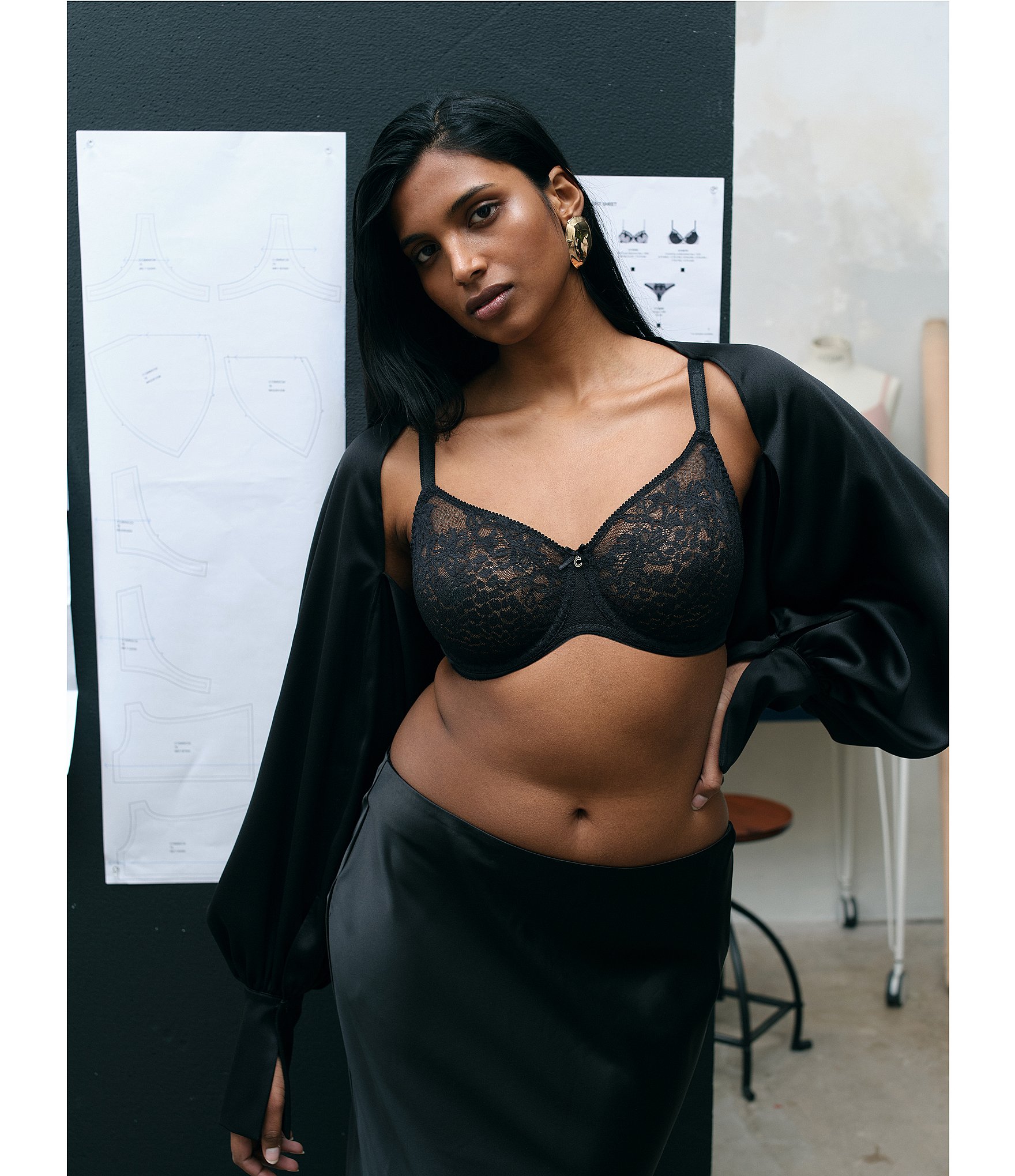 Chantelle Maris Lace Full-Coverage Unlined Bra