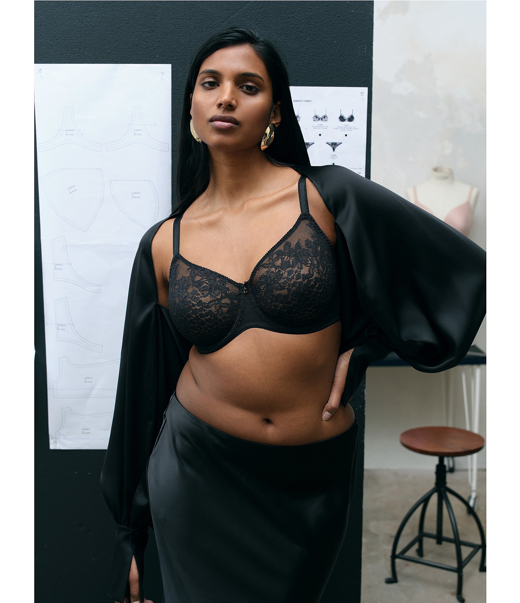 Chantelle Maris Lace Full-Coverage Unlined Bra