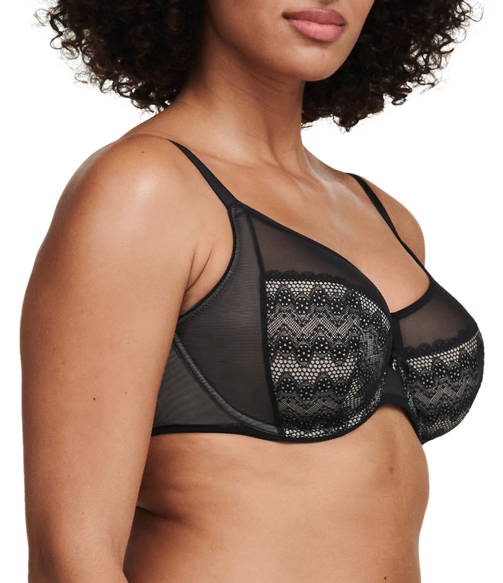 Chantelle Revelation Lace Mesh Underwire Bra