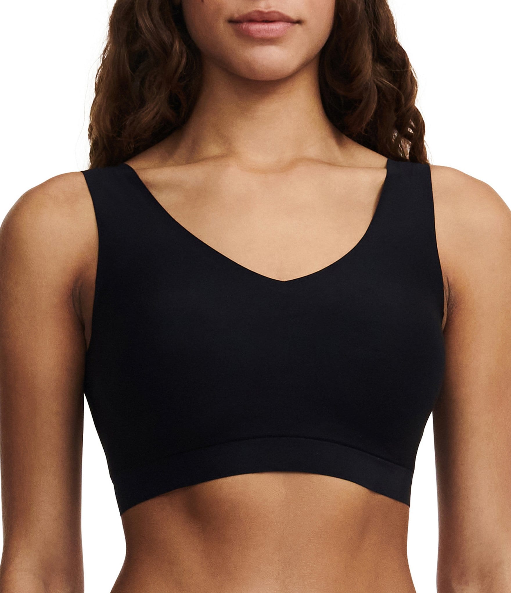 Women's Super-comfy Sable Black Strappy Bra Wireless and Seamless Design  Perfect for Daily Life, Home Working, Sports or Maternity. 