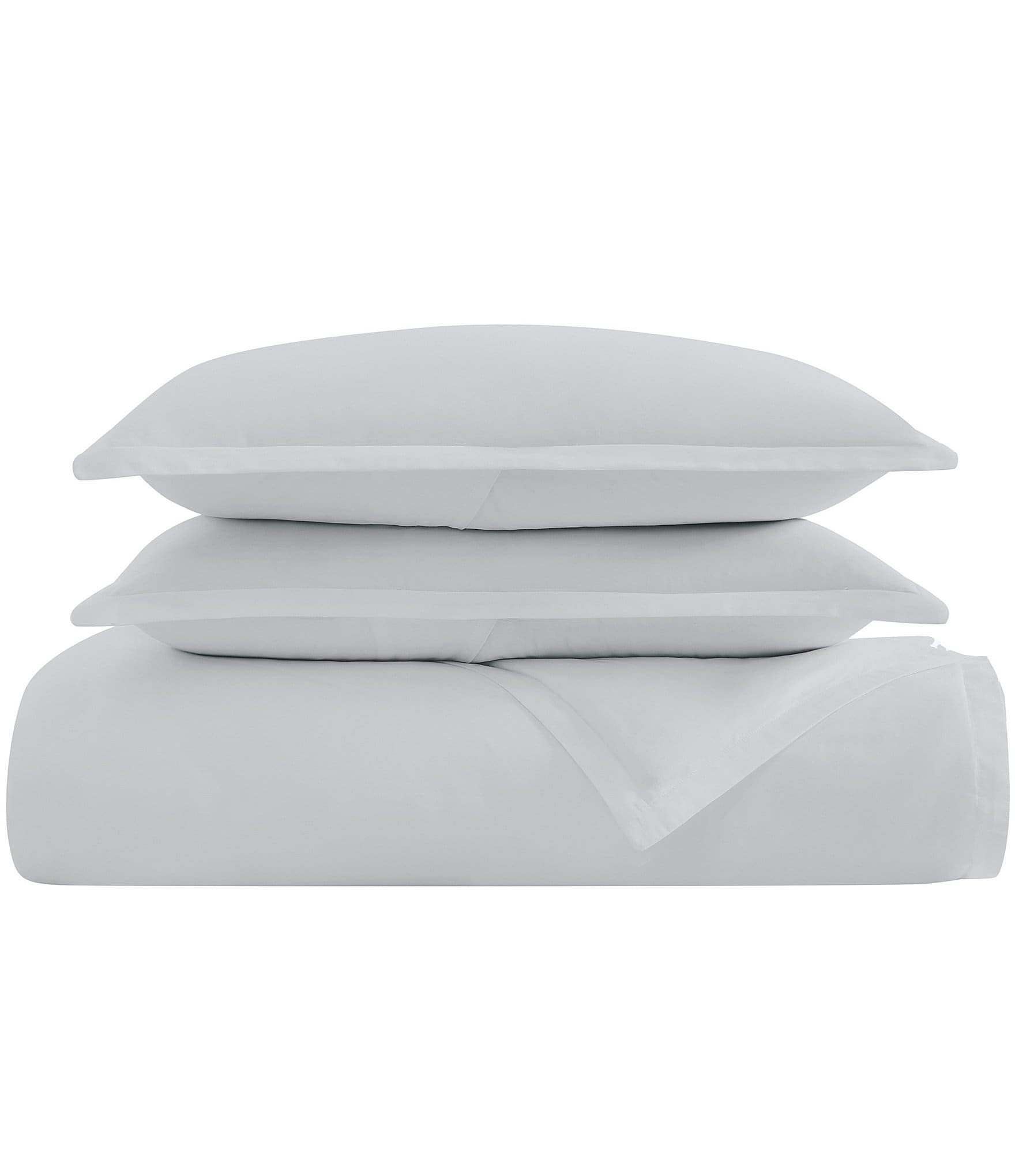 Charisma 310-Thread Count Cotton Classic Solid Duvet Cover Mini Set