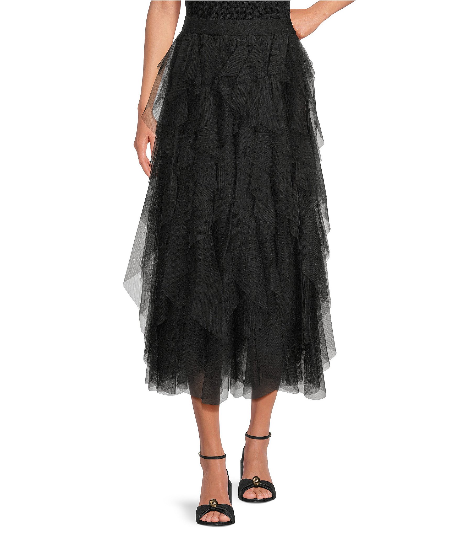 Chelsea & Violet Asta Tulle Maxi Skirt