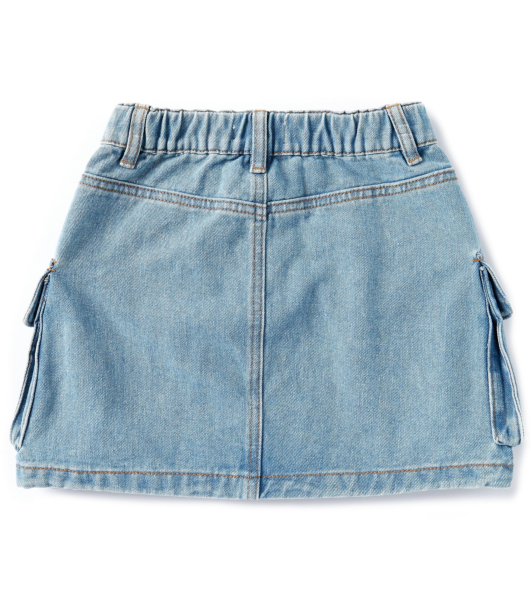 Chelsea & Violet Big Girls 7-16 Denim Cargo Mini Skirt