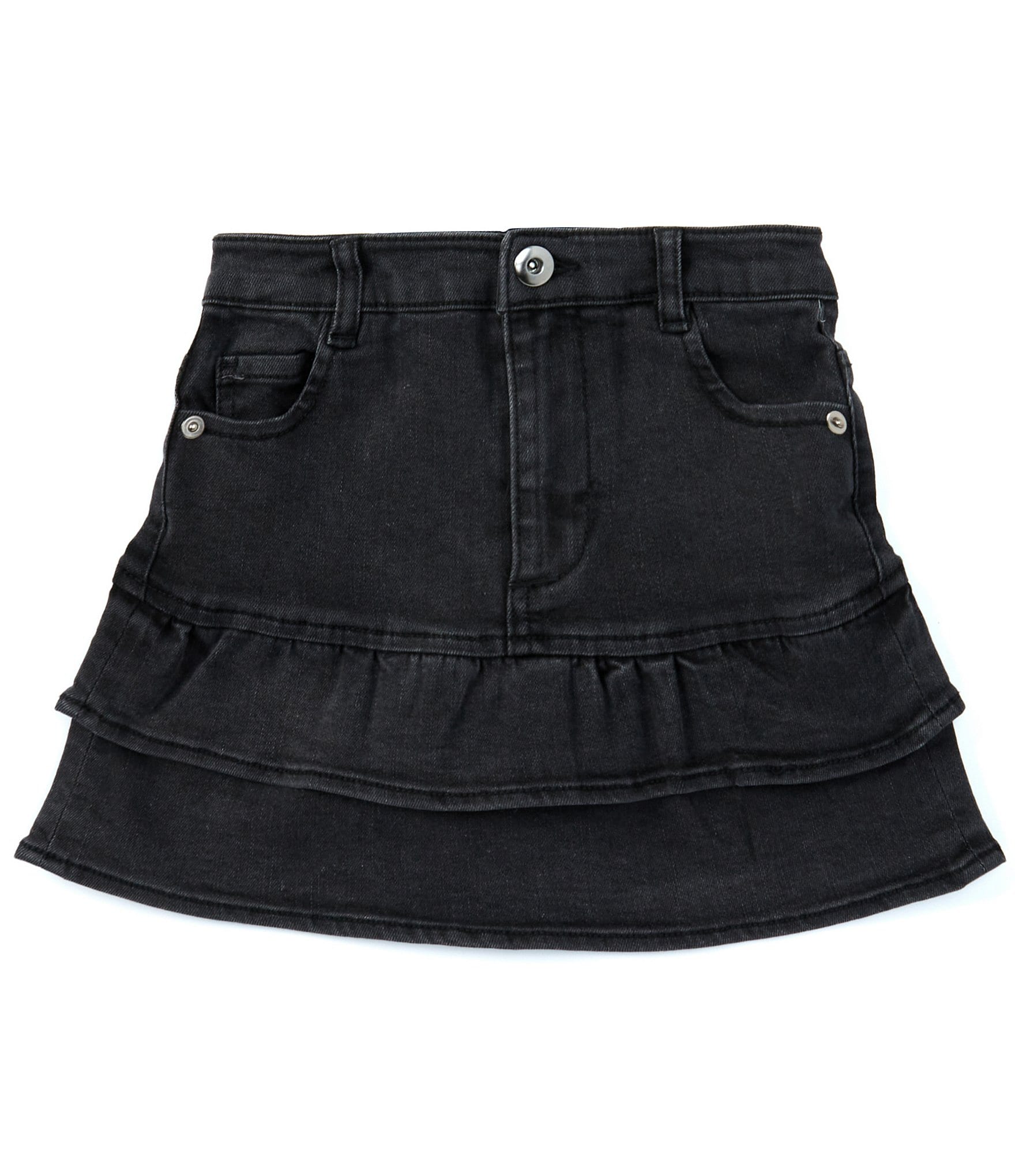 Chelsea & Violet Big Girls 7-16 Denim Ruffle Mini Skirt