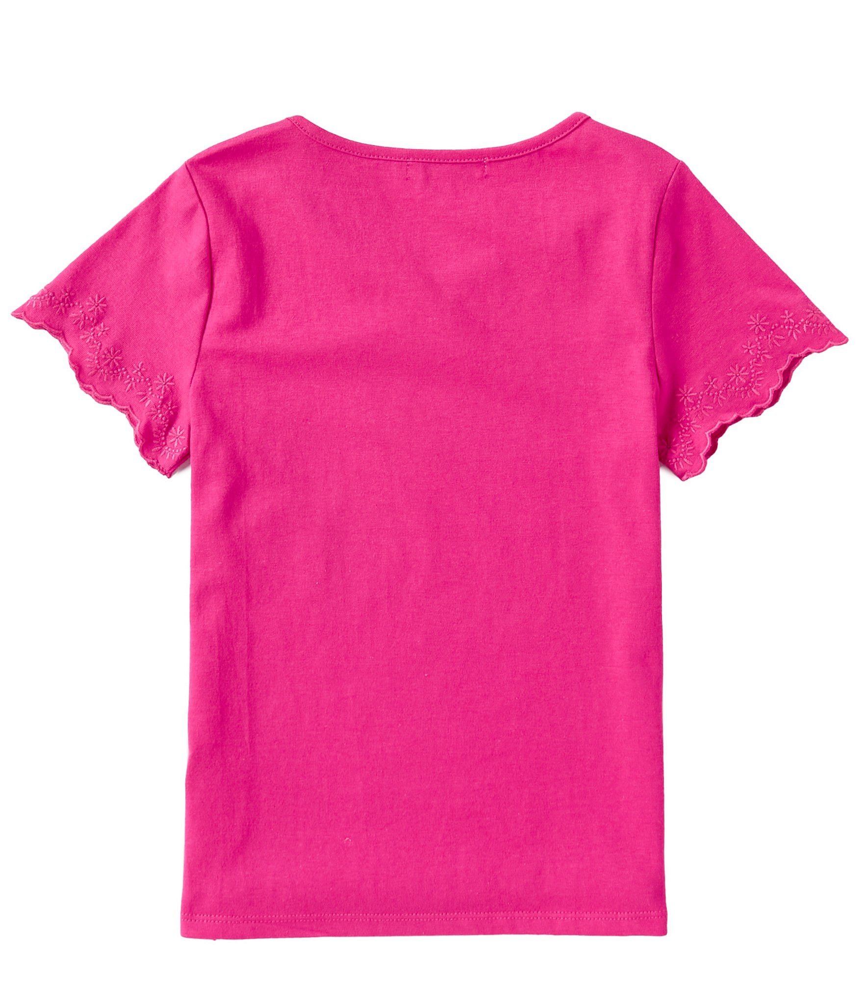 Chelsea & Violet Big Girls 7-16 Embroidered Short Sleeve Top