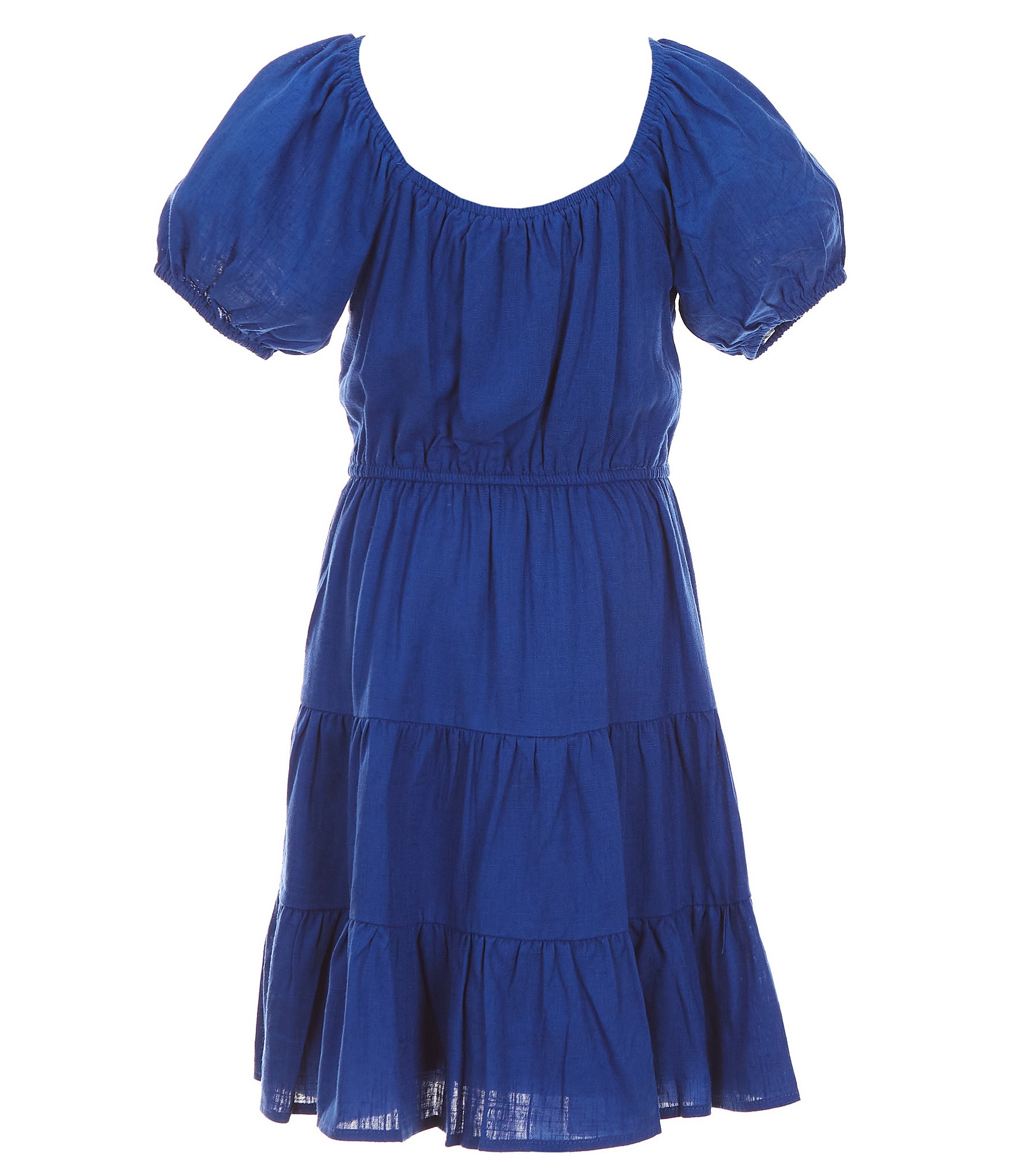 Chelsea & Violet Big Girls 7-16 Puff Sleeve Ruffled A-Line Dress