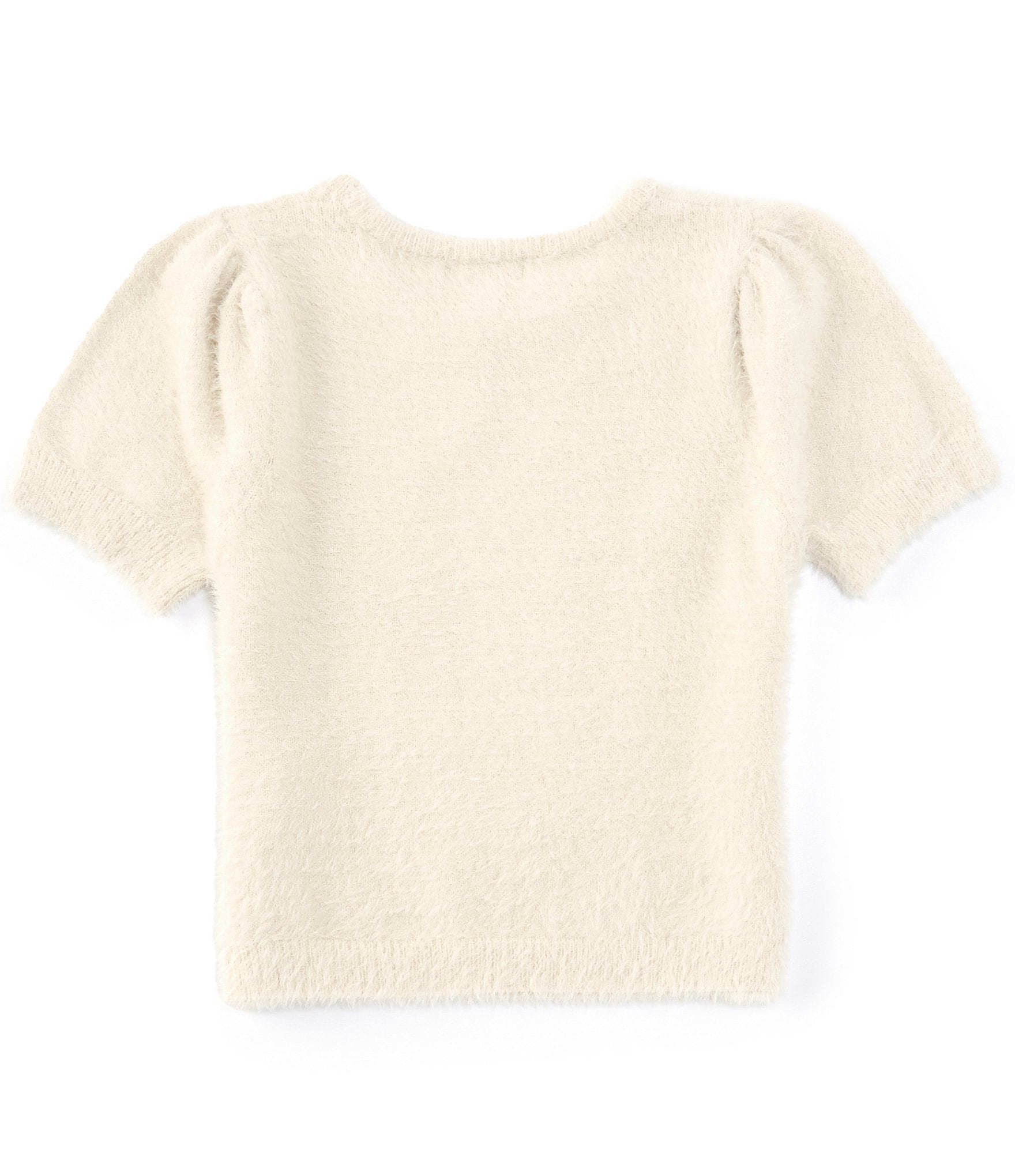 Chelsea & Violet Big Girls 7-16 Short Sleeve Eyelash Sweater