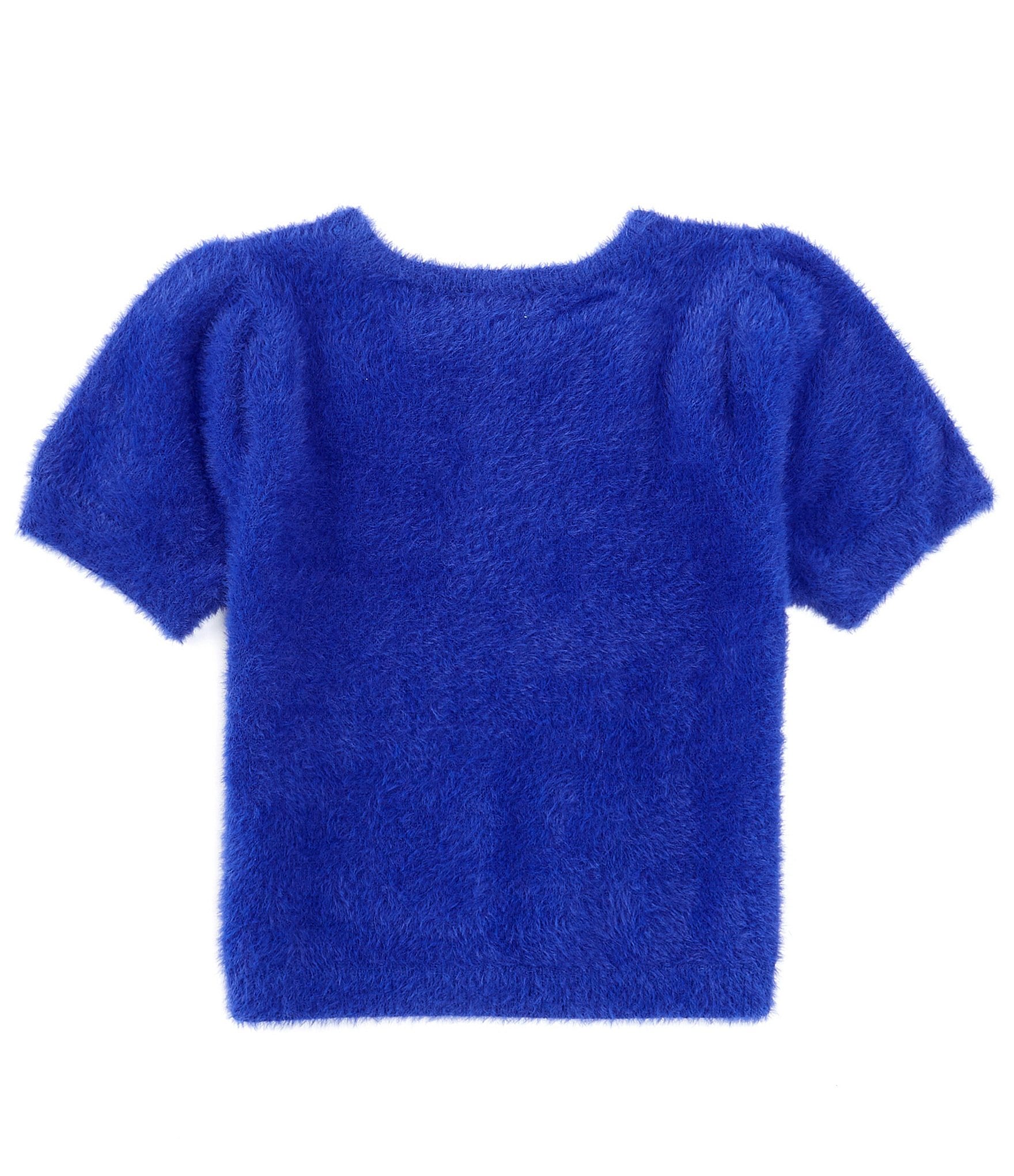 Chelsea & Violet Big Girls 7-16 Short Sleeve Eyelash Sweater