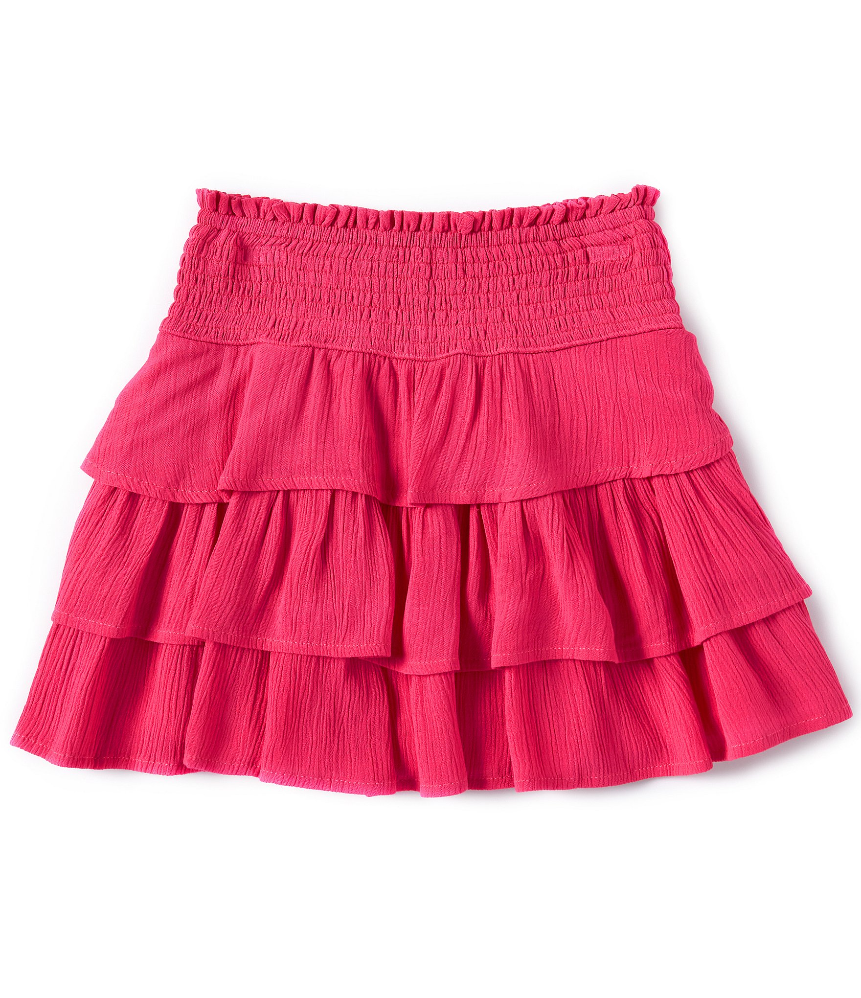 Chelsea & Violet Big Girls 7-16 Smocked Tiered Ruffle Skirt