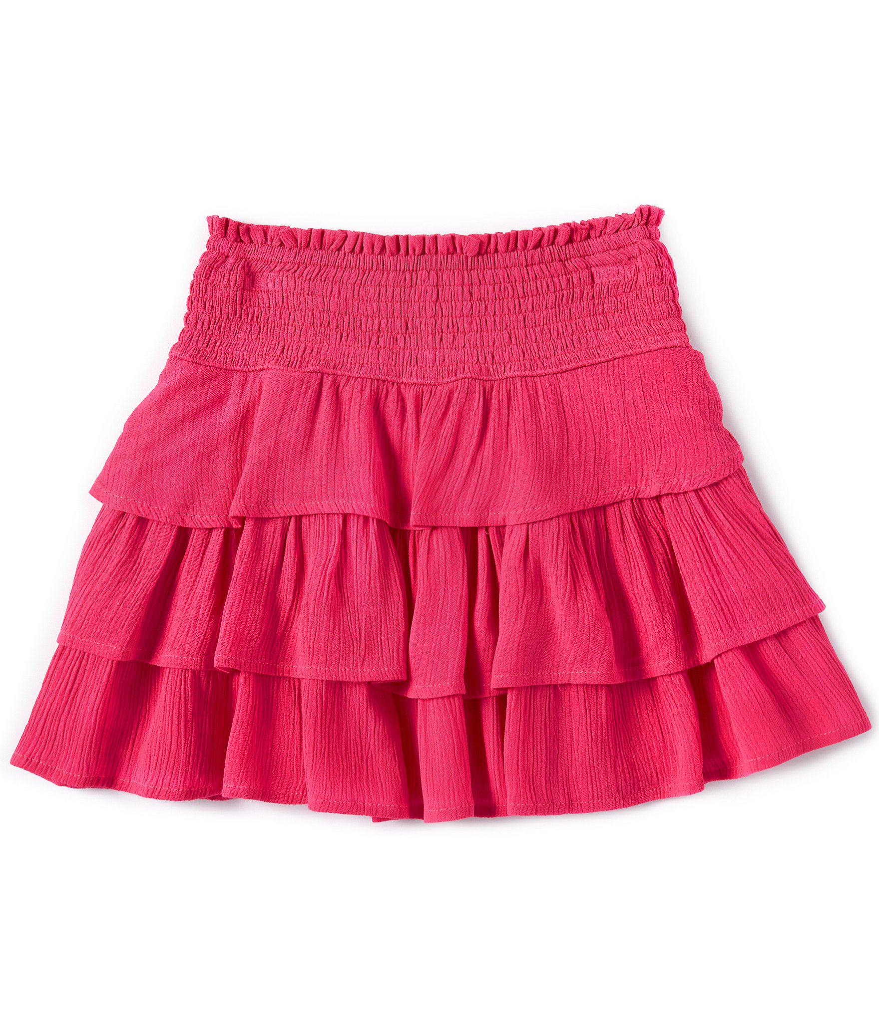 Chelsea & Violet Big Girls 7-16 Smocked Tiered Ruffle Skirt