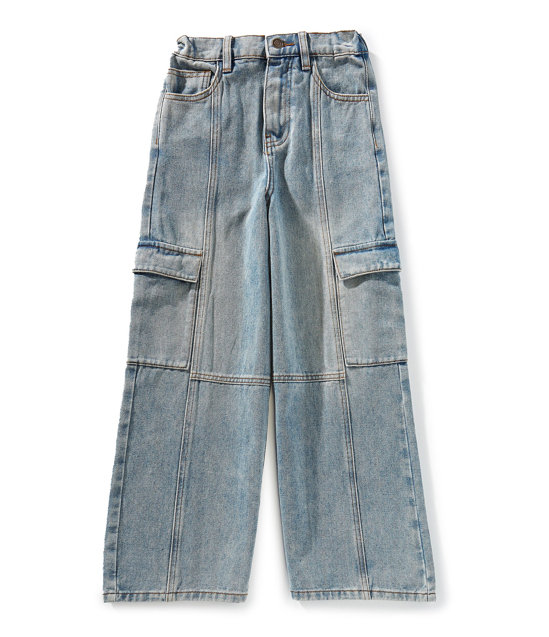 Chelsea & Violet Little Girls Full Length Cargo Jeans