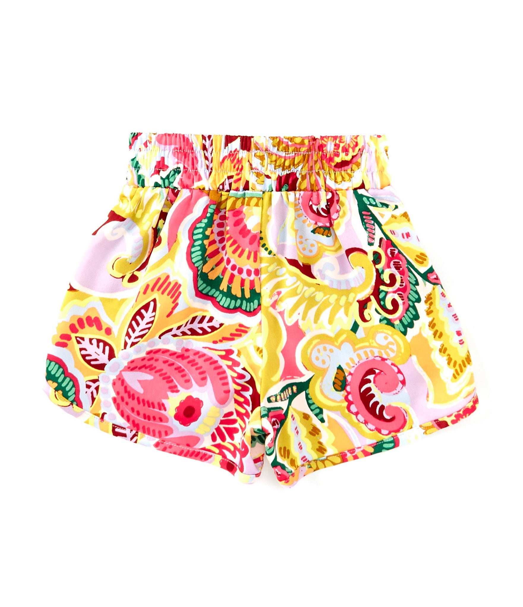 Chelsea & Violet Little Girls 2T-6X High Waist Satin Elastic Waist Shorts