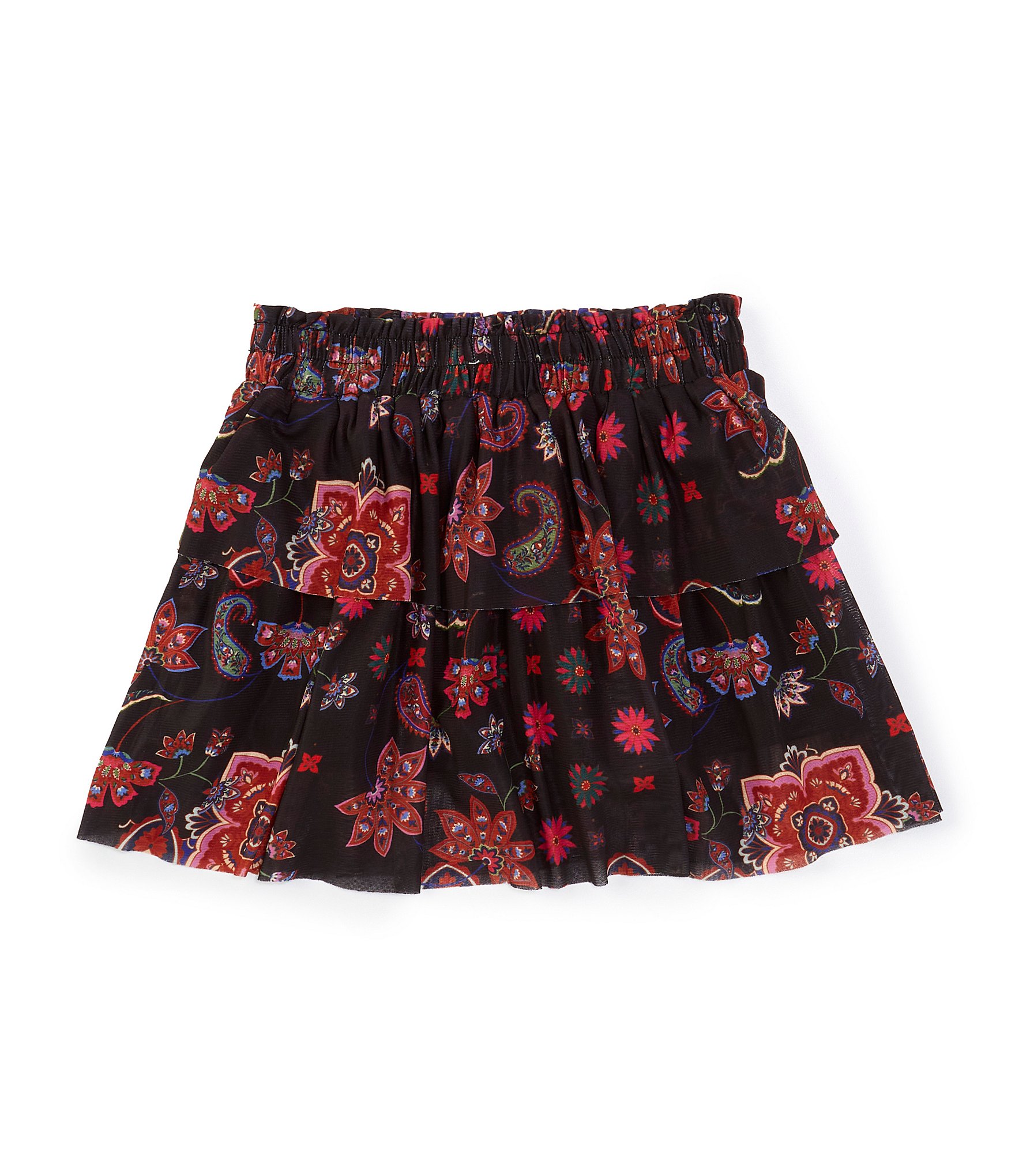 Chelsea & Violet Little Girls 2T-6X Printed Tiered Mini Skirt