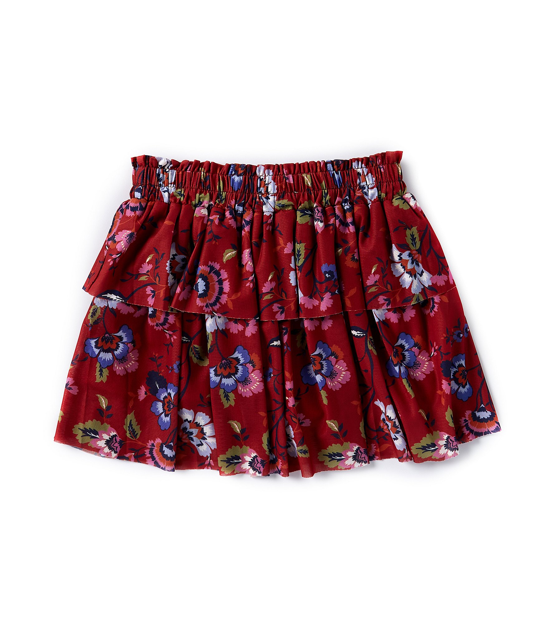 Chelsea & Violet Little Girls 2T-6X Floral Printed Tiered Mini Skirt