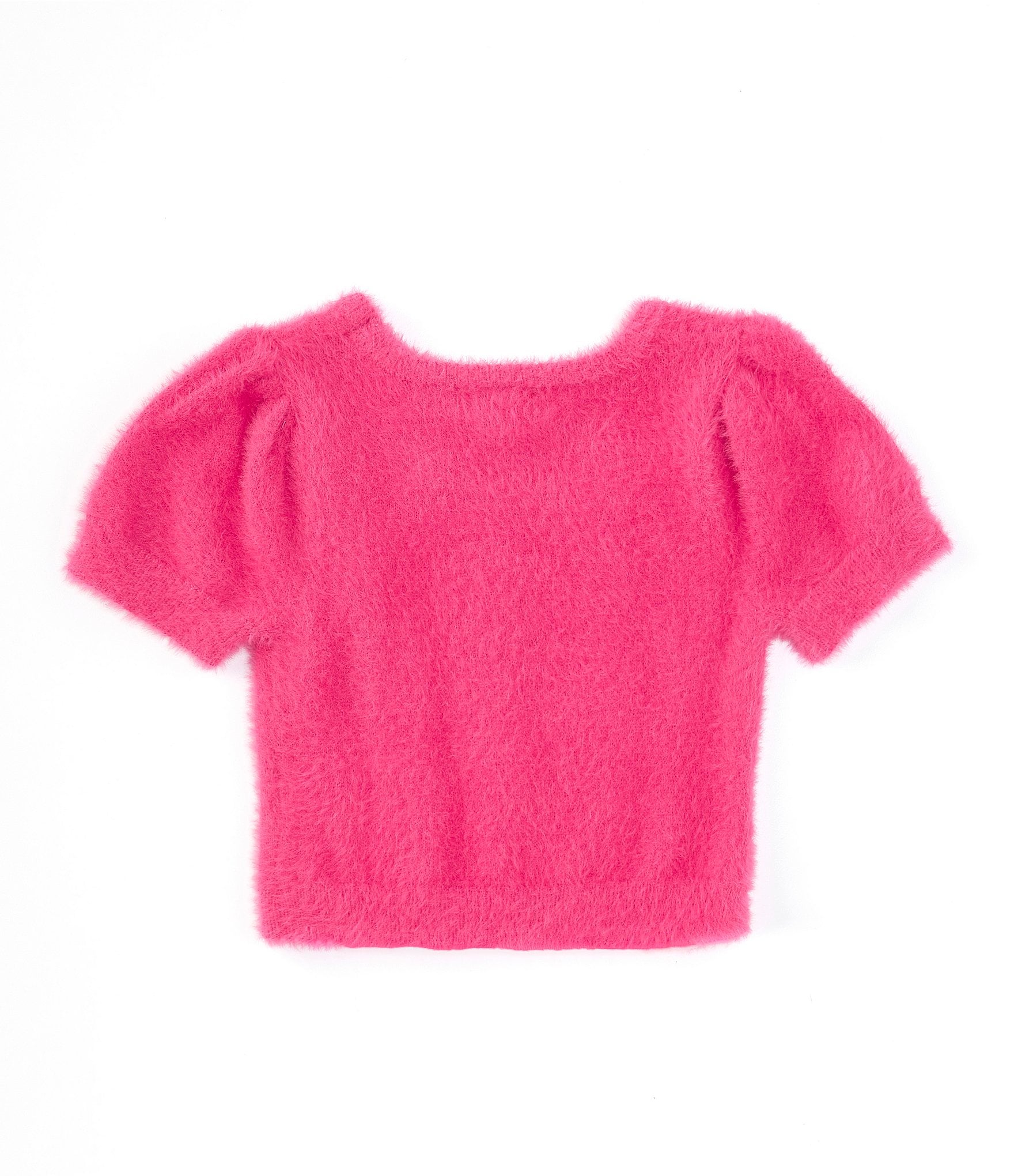 Chelsea & Violet Little Girls 2T-6X Short Sleeve Eyelash Sweater