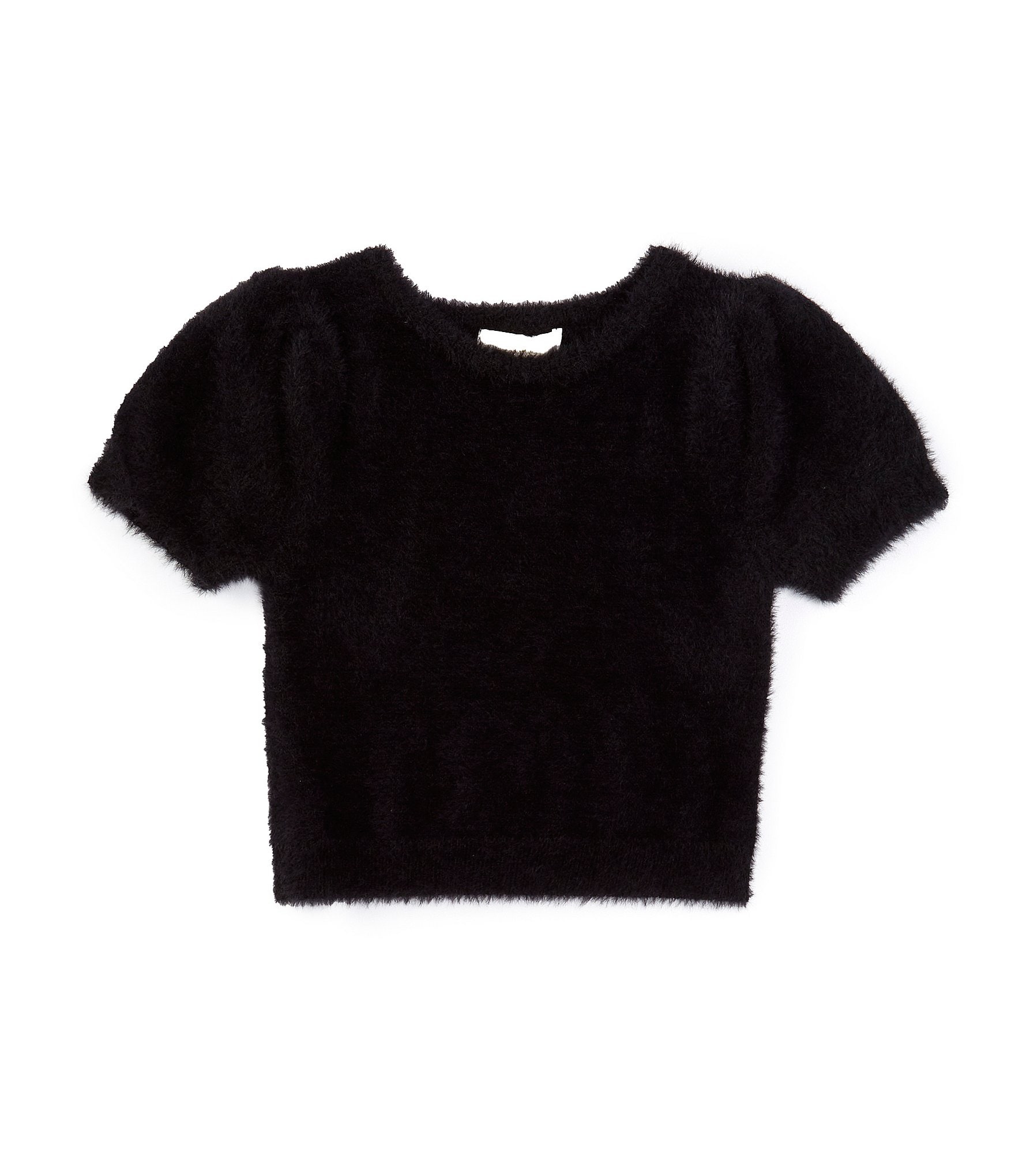 Chelsea & Violet Little Girls 2T-6X Short Sleeve Eyelash Sweater