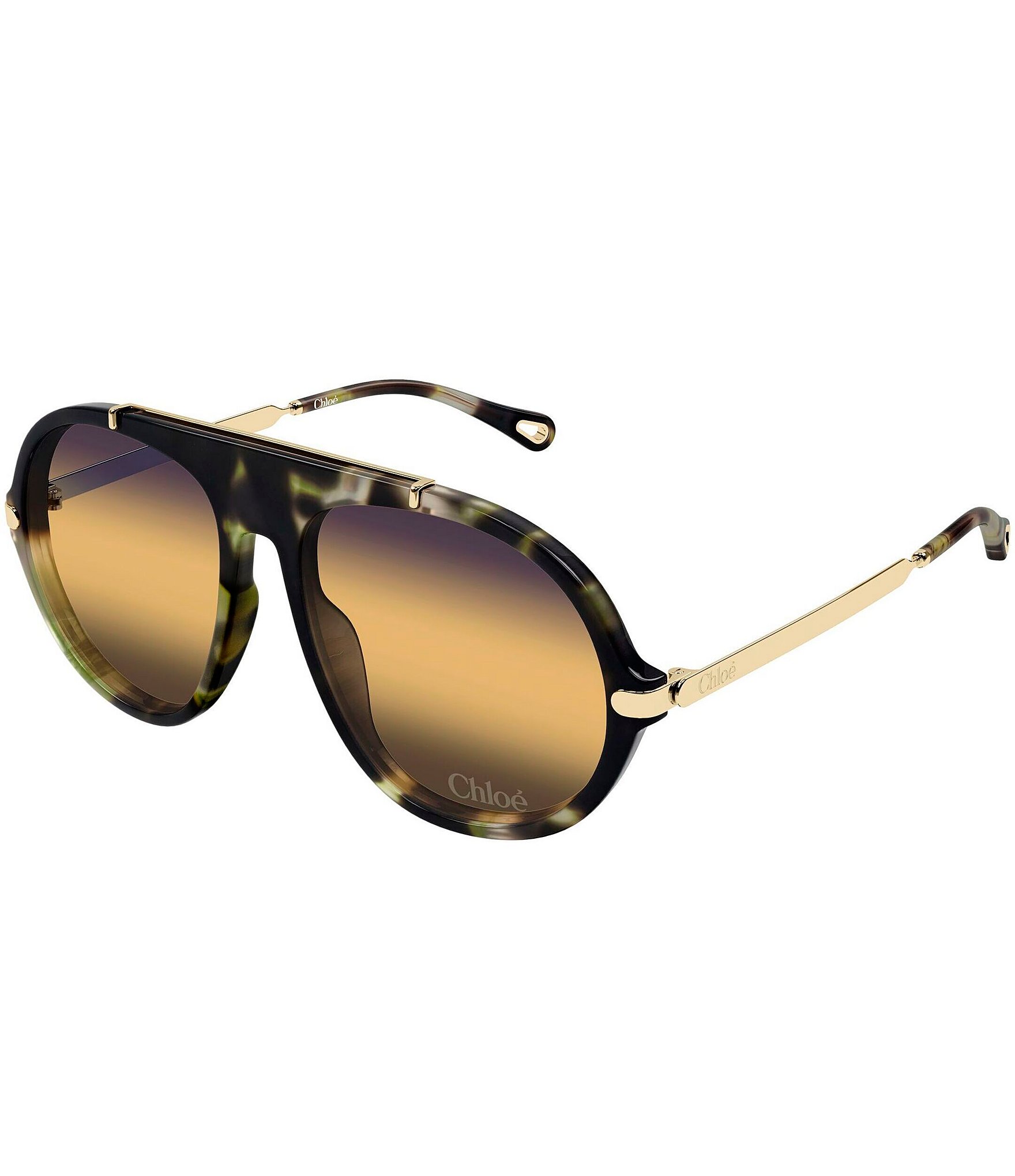 あこページ　SCO-143/CW Chloe Women's Aly Combi 58mm Aviator Sunglasses | Brazos Mall